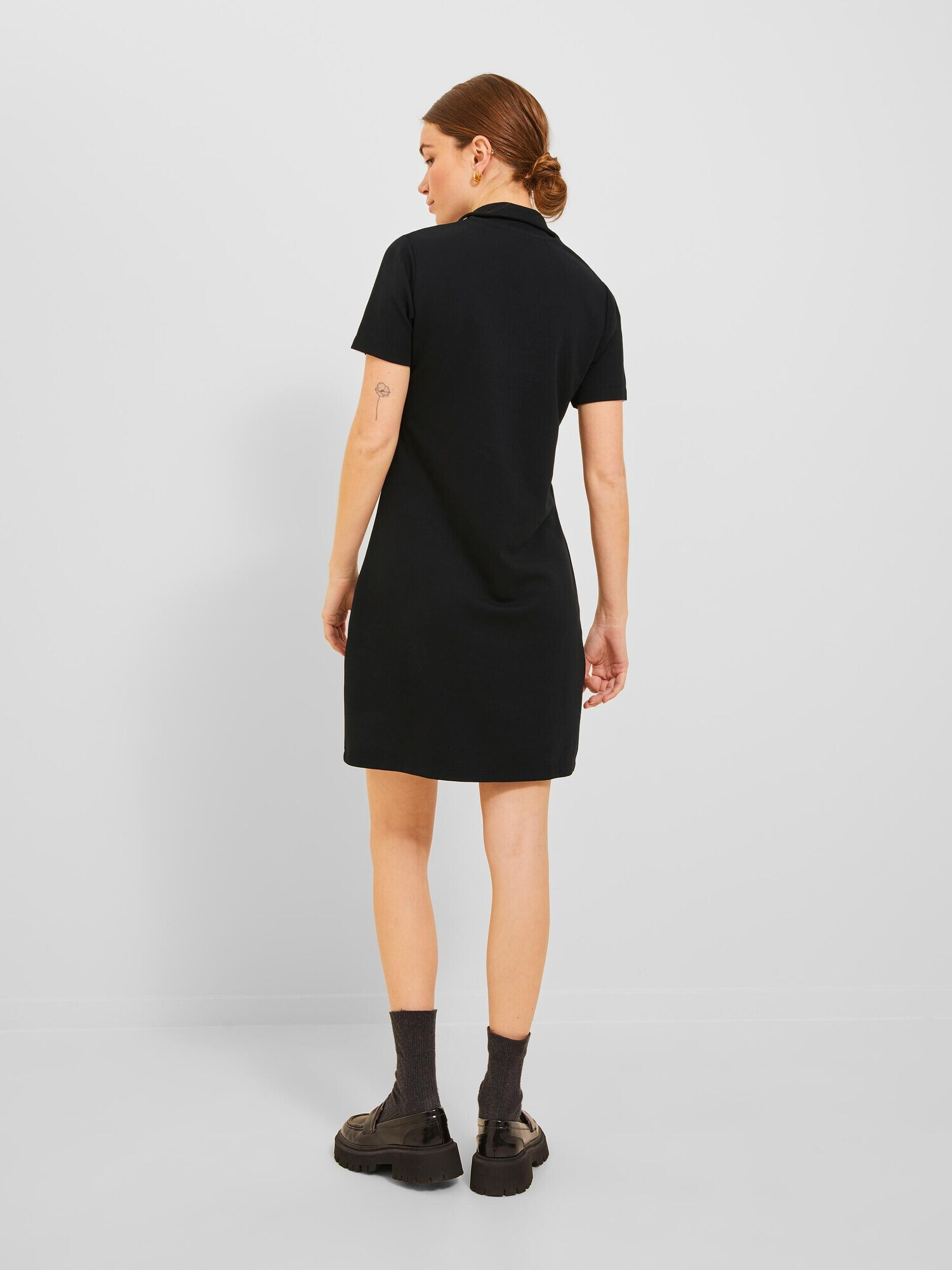 JJXX Rochie 'Wood' negru / alb - Pled.ro