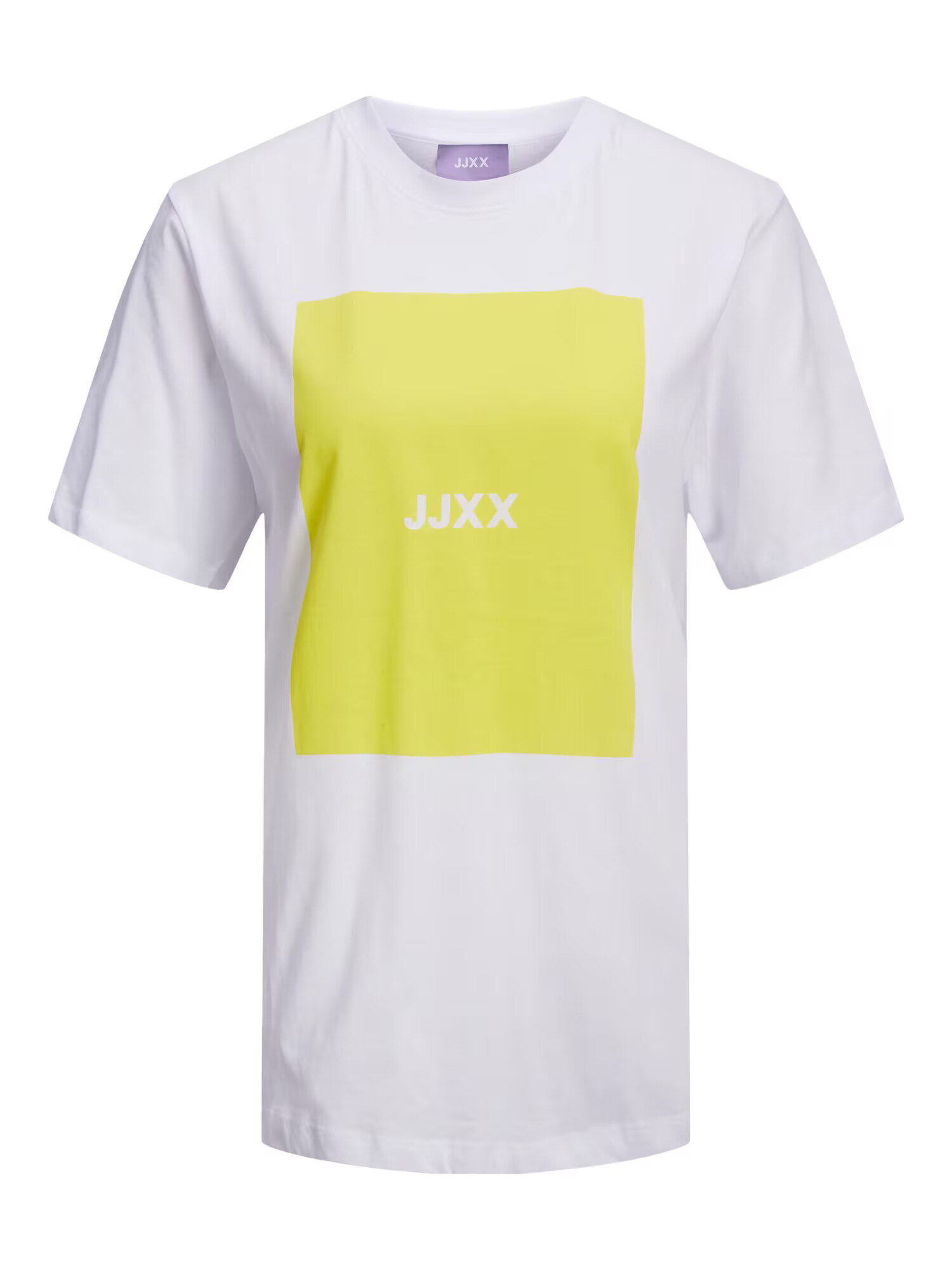 JJXX Tricou 'Amber' galben / alb - Pled.ro