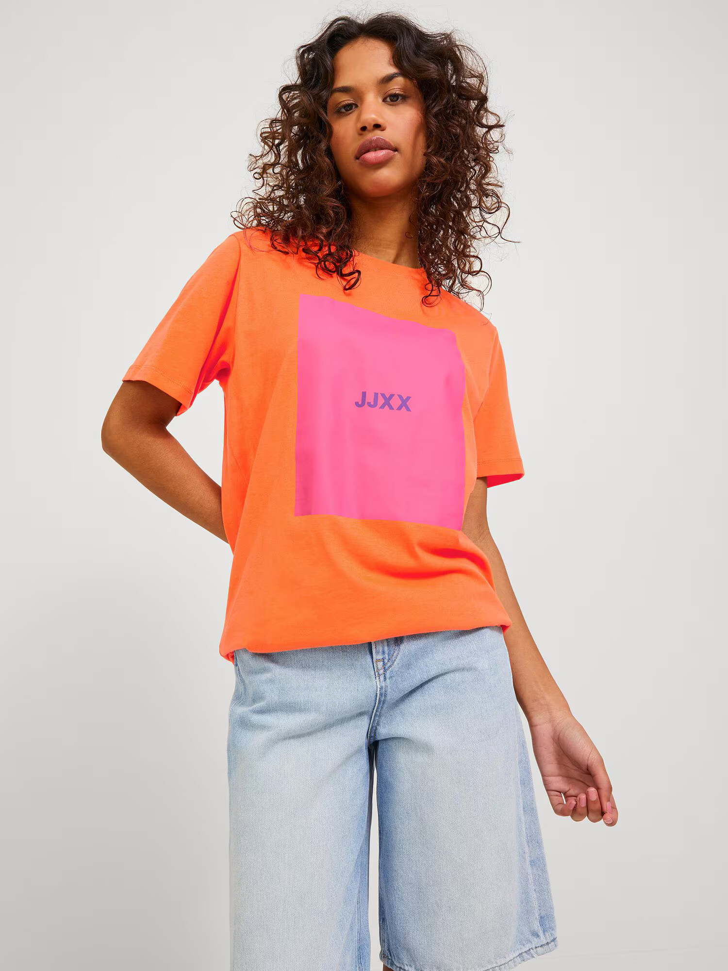 JJXX Tricou 'Amber' lila / portocaliu / roz - Pled.ro