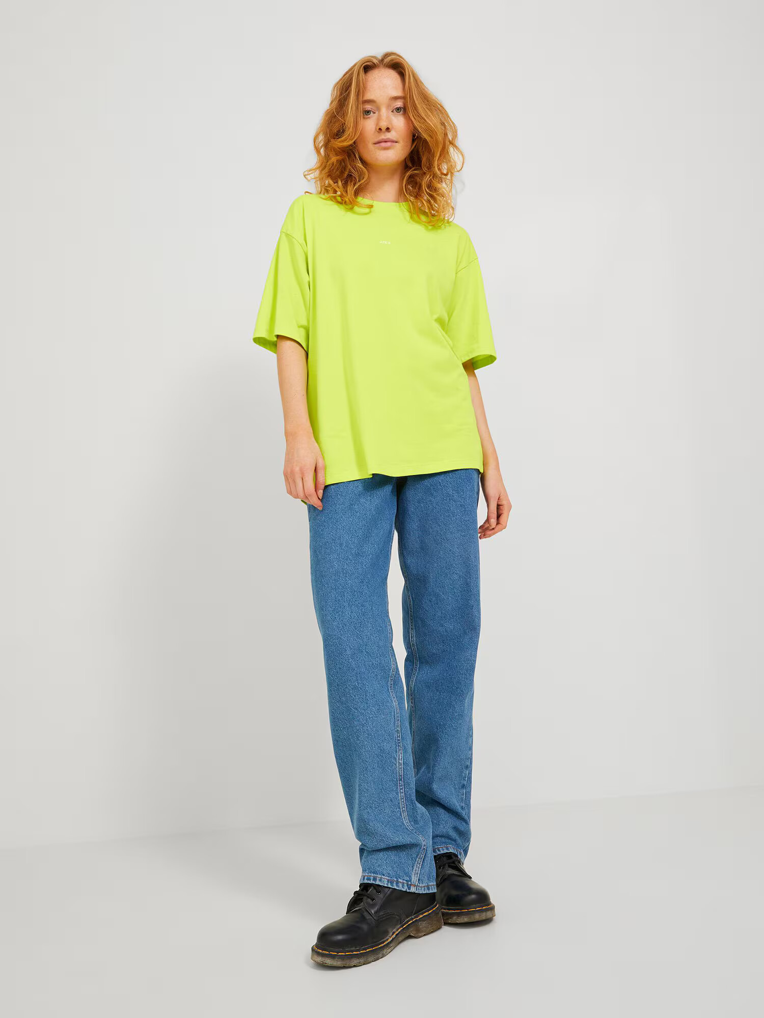 JJXX Tricou 'Andrea' verde deschis / alb - Pled.ro