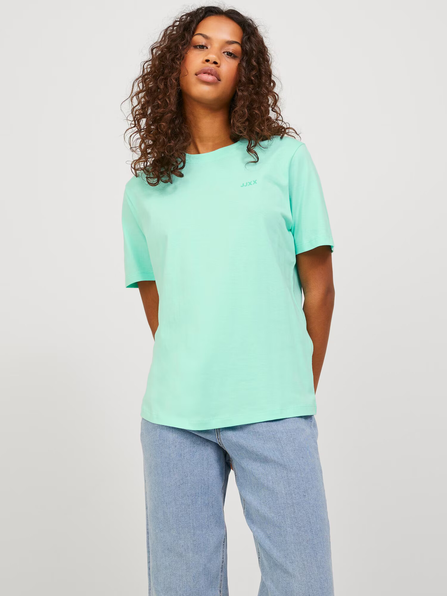 JJXX Tricou 'ANNA' albastru aqua / albastru deschis - Pled.ro