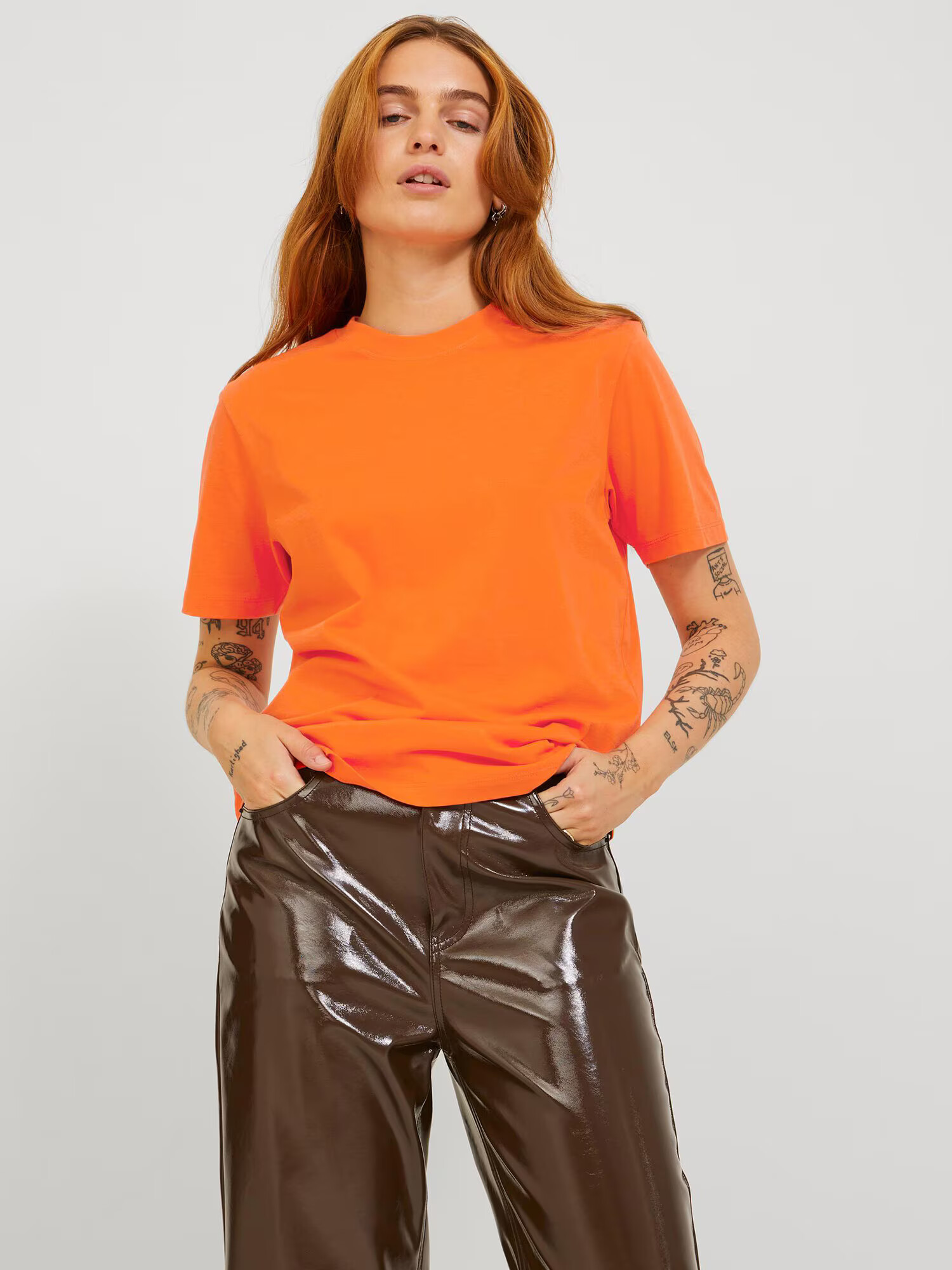 JJXX Tricou 'Anna' roșu orange - Pled.ro