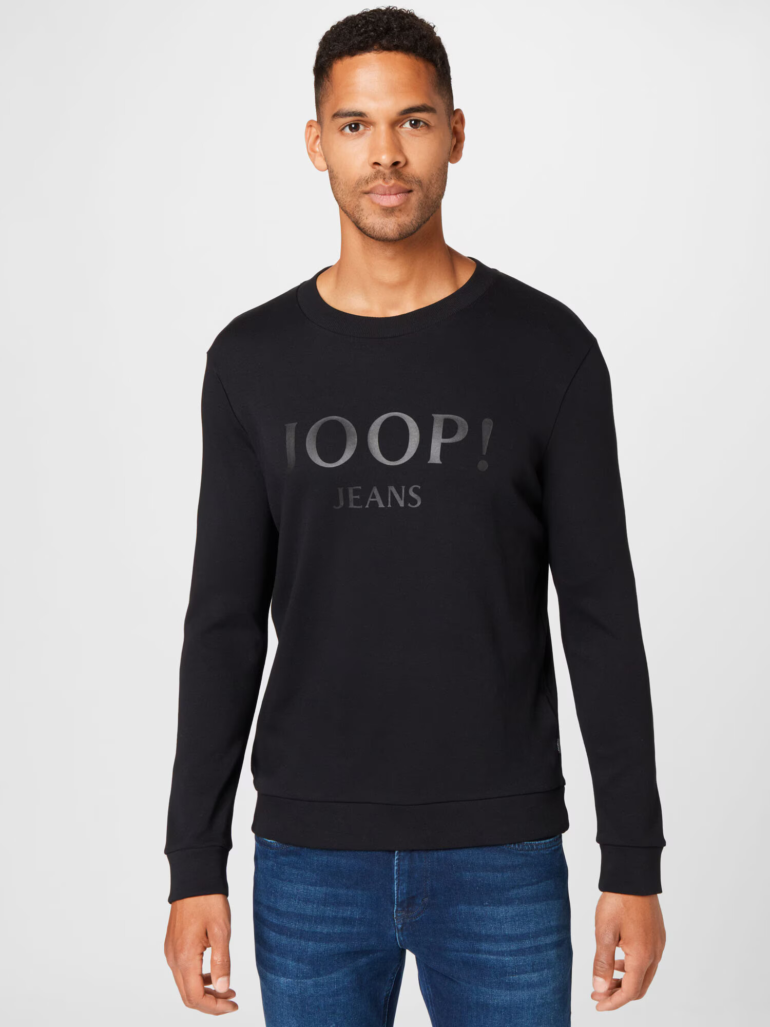 JOOP! Jeans Bluză de molton 'Alfred' gri / gri închis / negru - Pled.ro