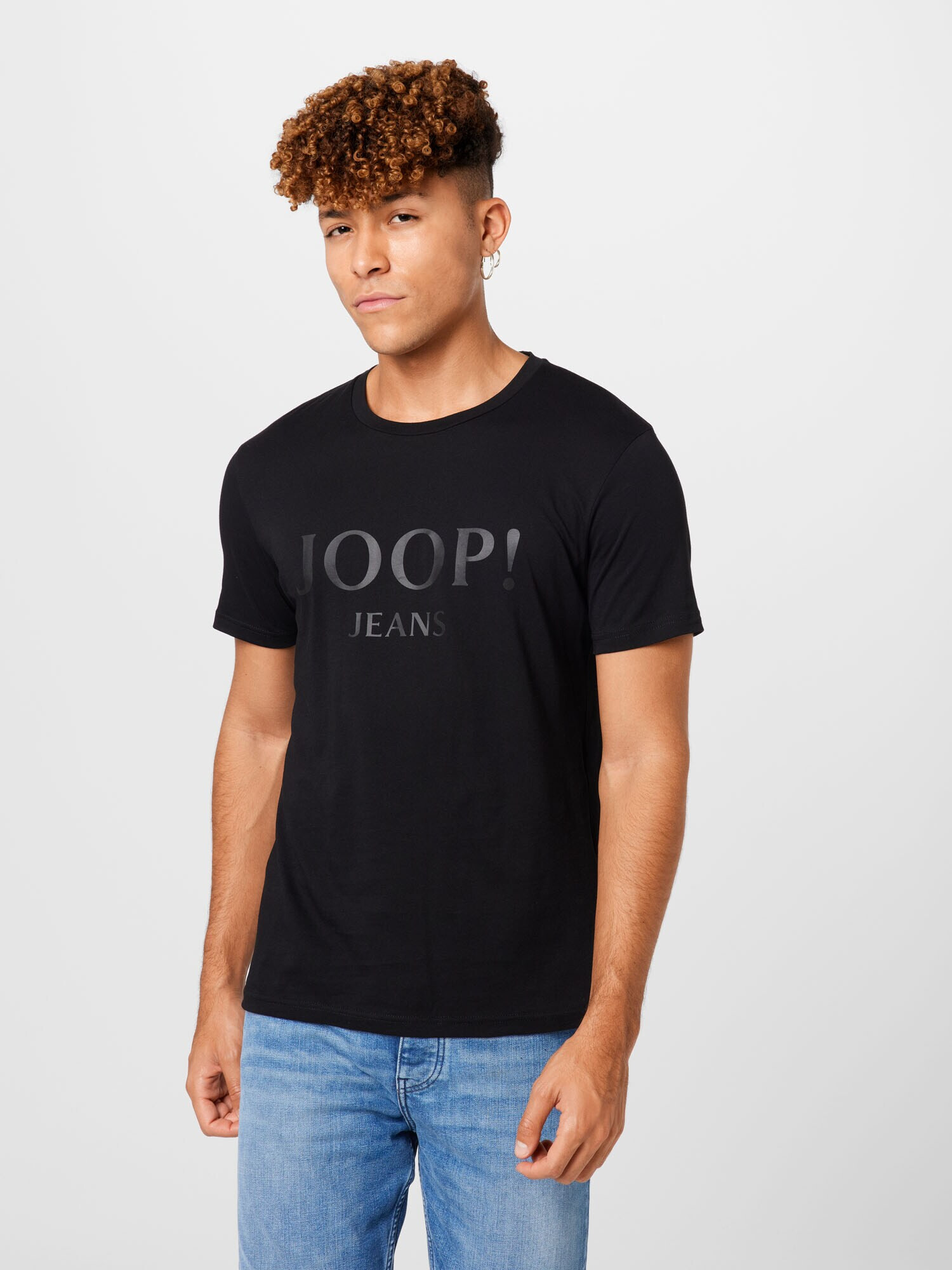 JOOP! Jeans Tricou 'Alex' gri închis / negru - Pled.ro