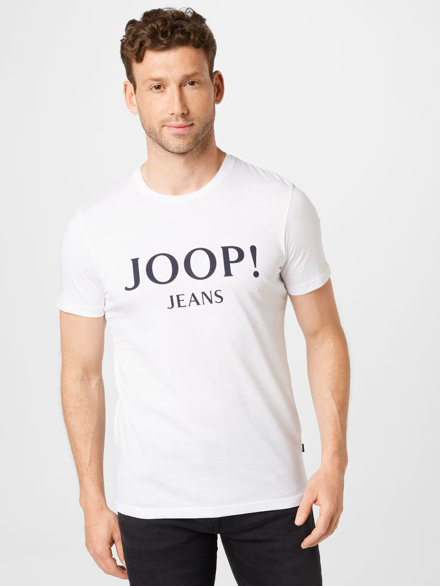 JOOP! Jeans Tricou 'Alex' negru / alb - Pled.ro