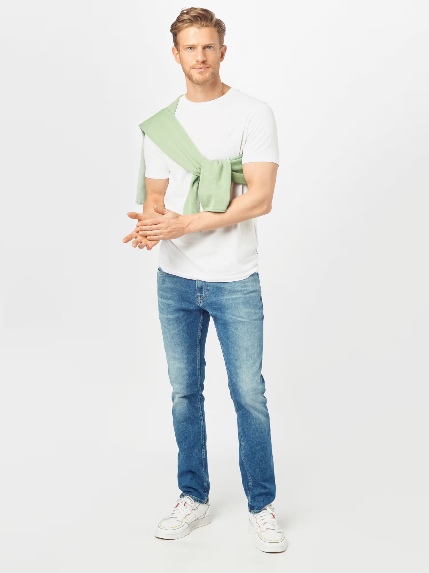 JOOP! Jeans Tricou 'Alphis' alb natural - Pled.ro