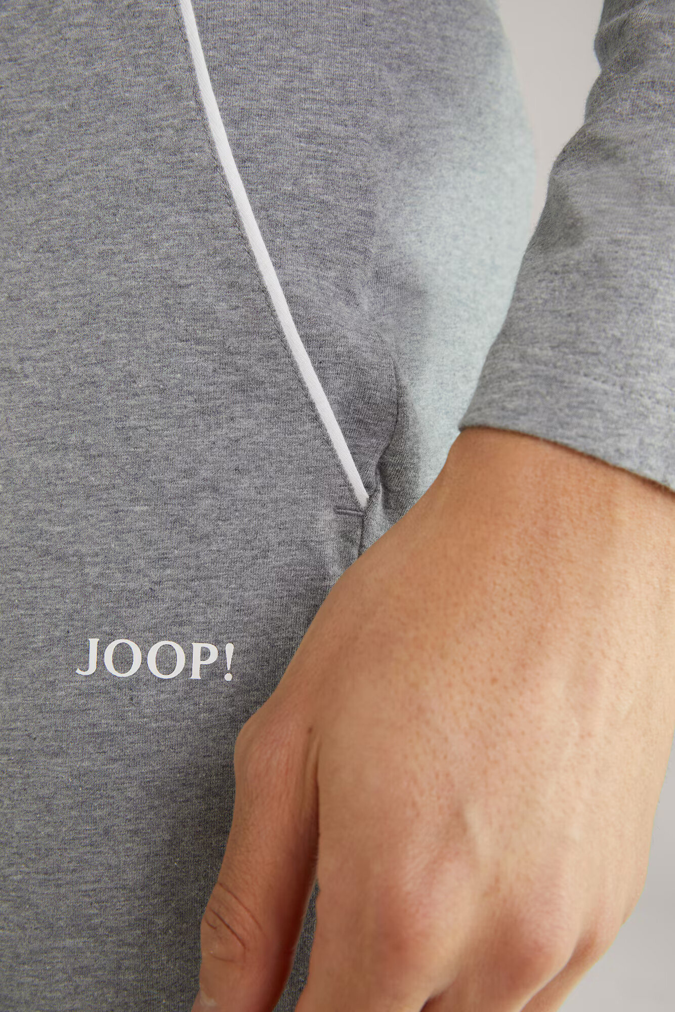 JOOP! Pantaloni de pijama gri amestecat / alb - Pled.ro