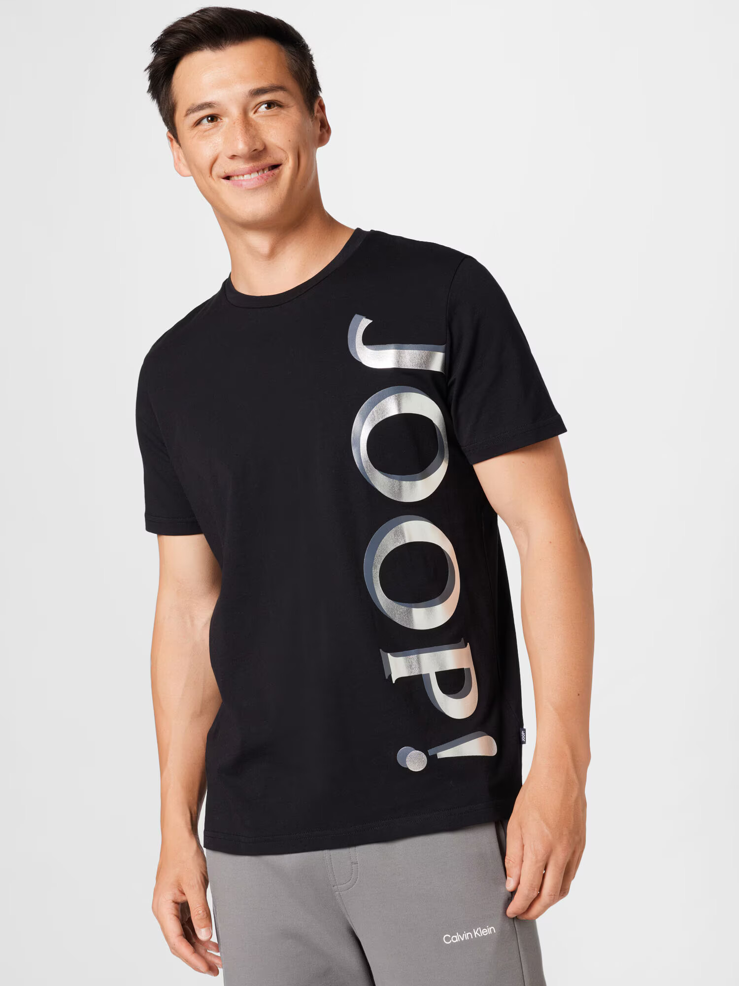 JOOP! Tricou gri / gri argintiu / negru - Pled.ro