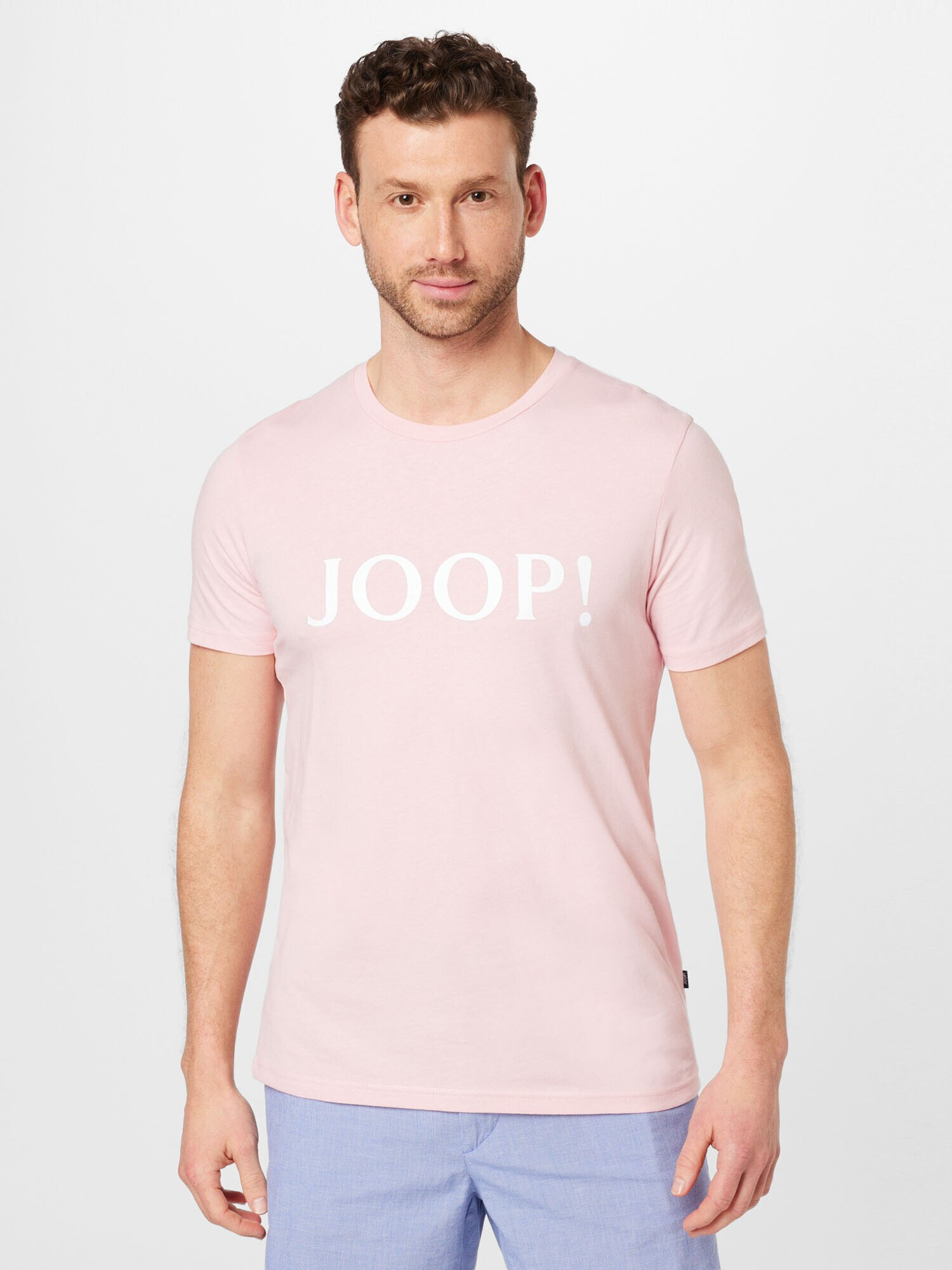 JOOP! Tricou roz / alb - Pled.ro