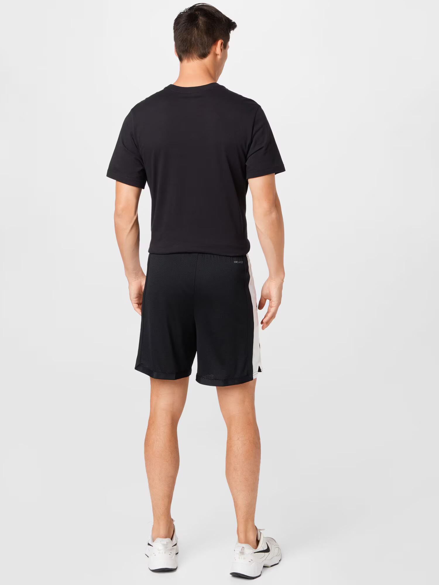 Jordan Pantaloni sport negru / alb - Pled.ro