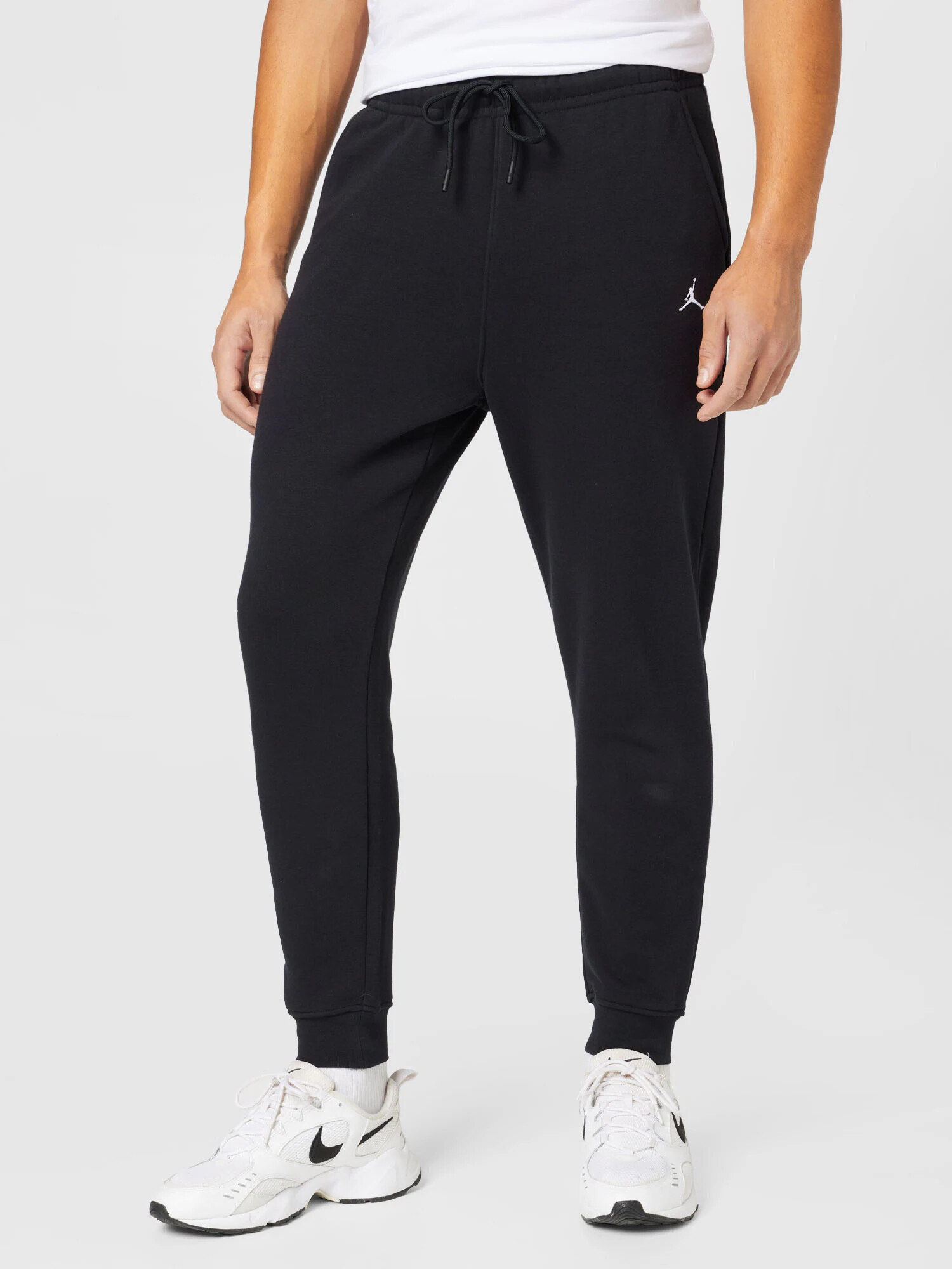 Jordan Pantaloni negru / alb - Pled.ro