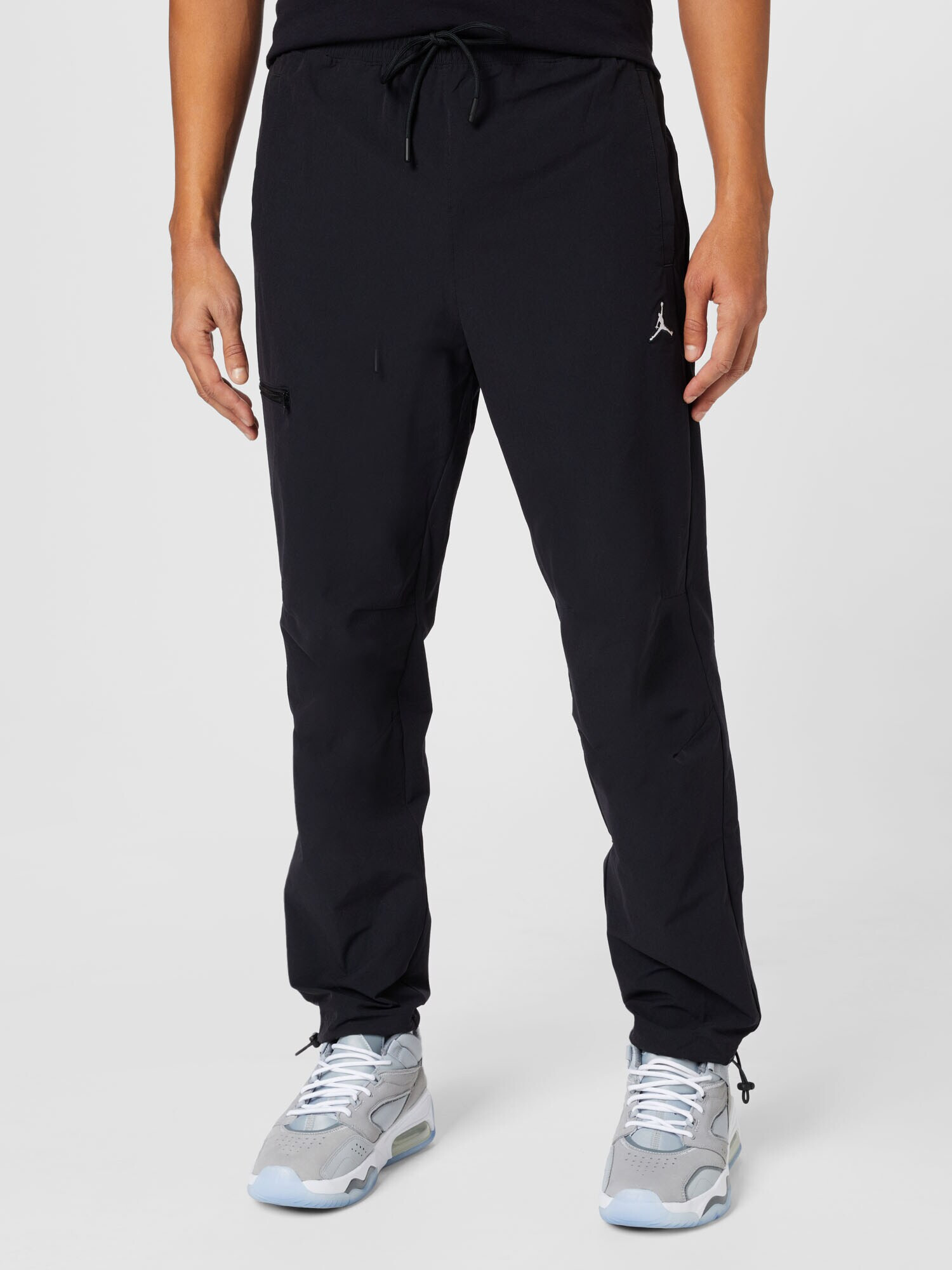 Jordan Pantaloni sport negru / alb - Pled.ro