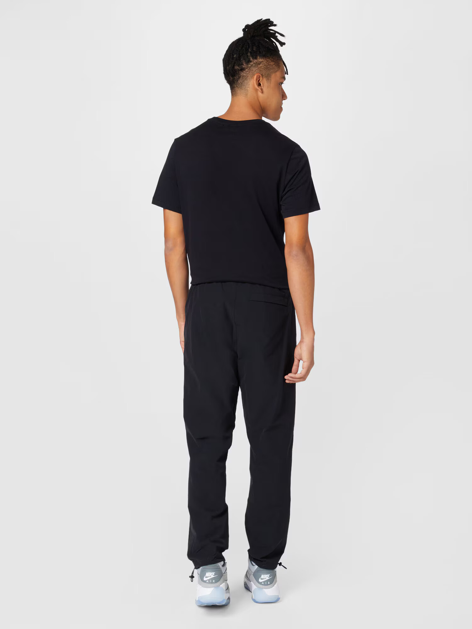 Jordan Pantaloni sport negru / alb - Pled.ro