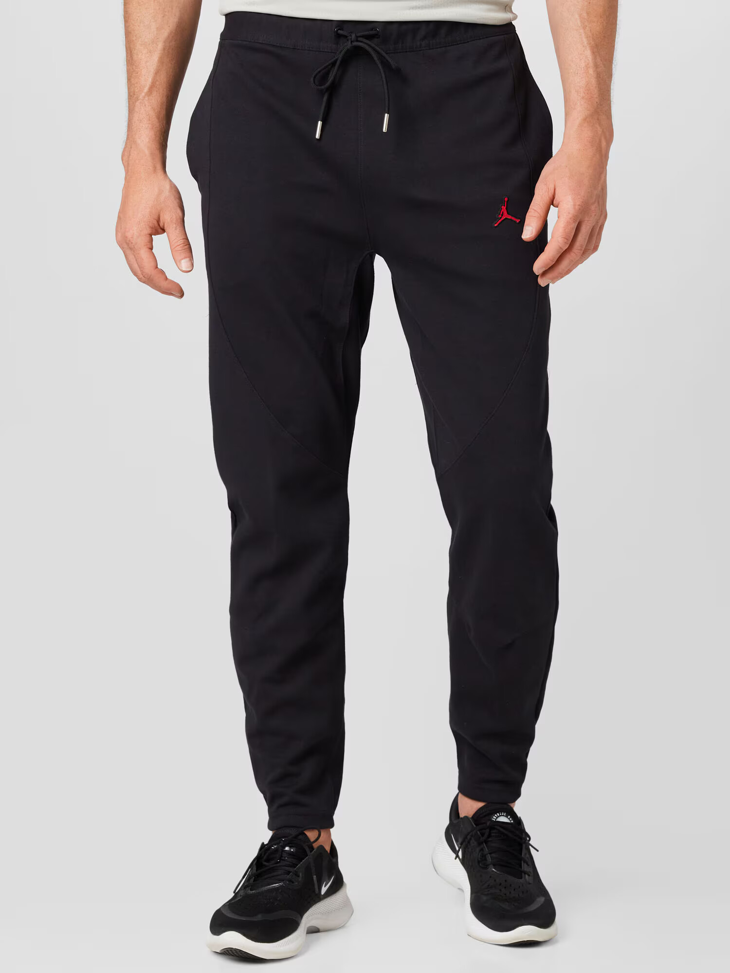 Jordan Pantaloni sport roși aprins / negru - Pled.ro