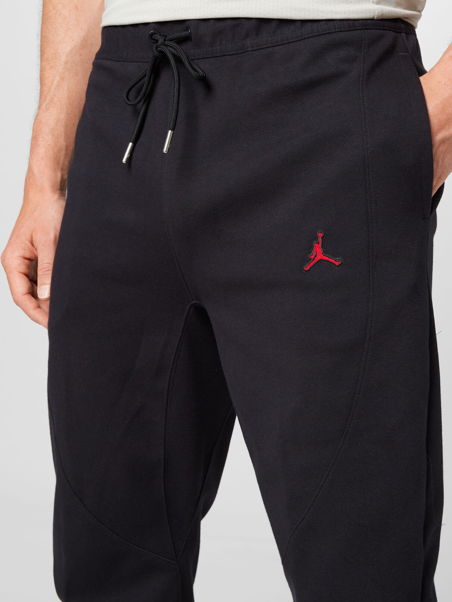 Jordan Pantaloni sport roși aprins / negru - Pled.ro