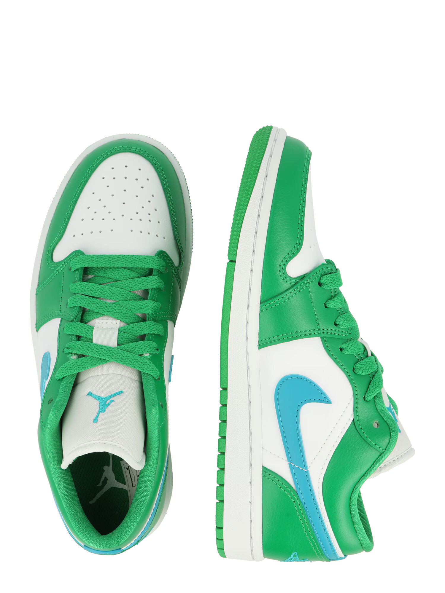 Jordan Sneaker low cyan / verde iarbă / alb murdar - Pled.ro