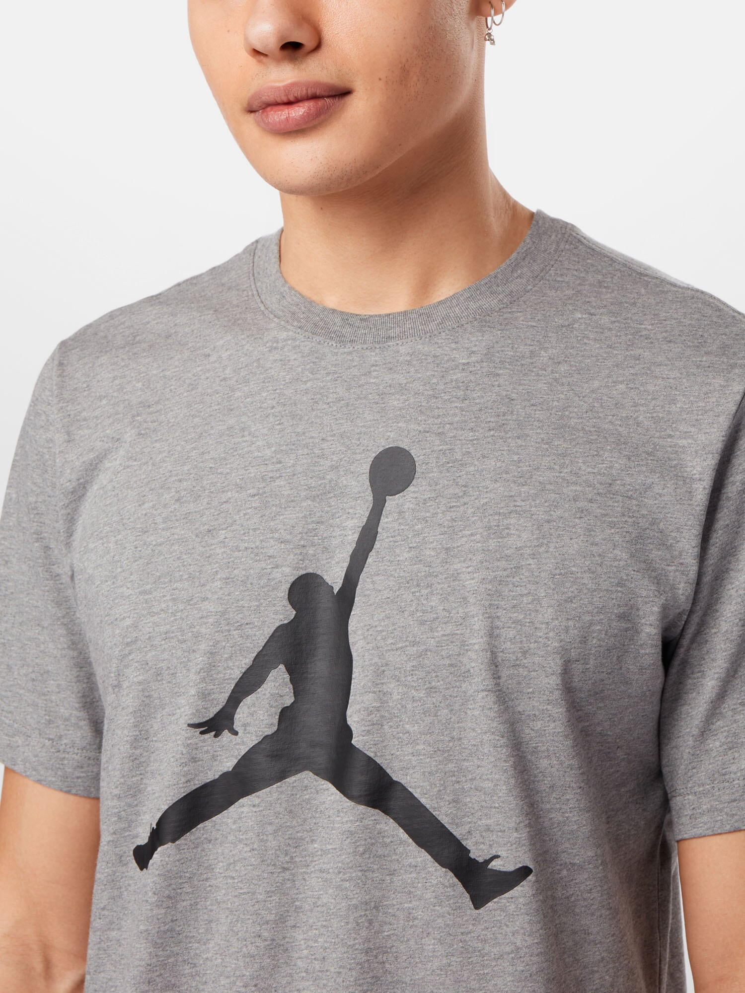 Jordan Tricou gri / negru - Pled.ro