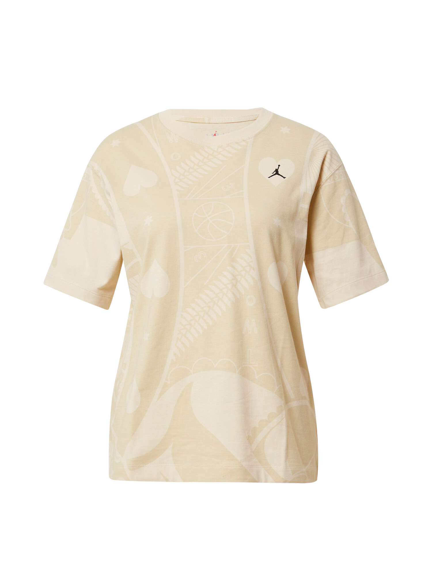 Jordan Tricou maro cappuccino / maro deschis - Pled.ro