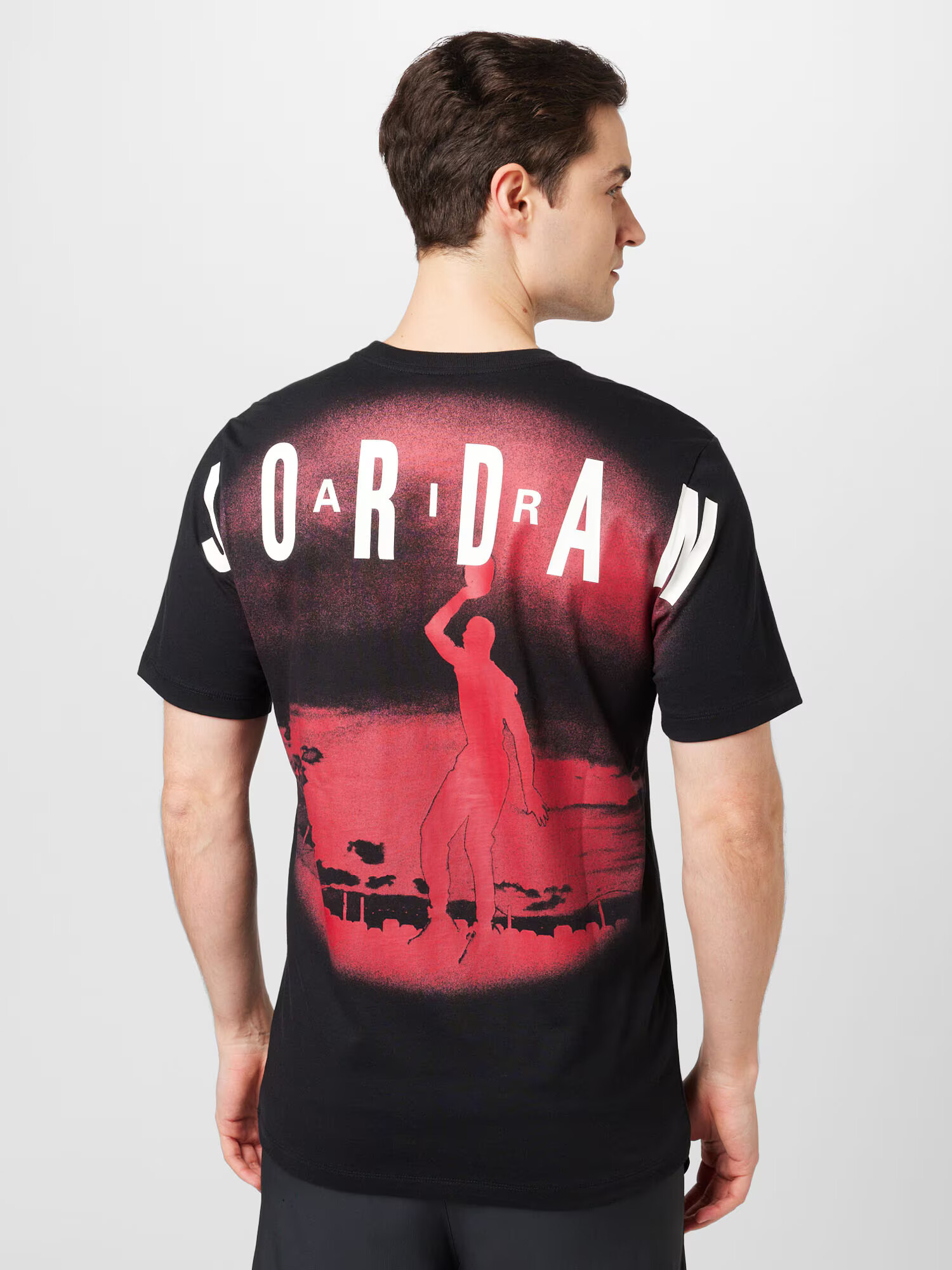 Jordan Tricou roșu intens / negru / alb - Pled.ro