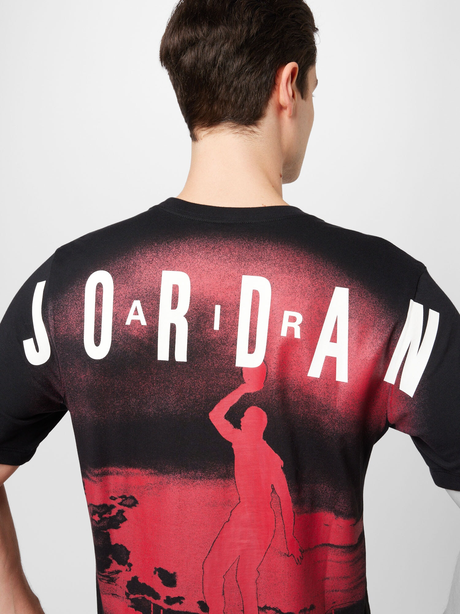 Jordan Tricou roșu intens / negru / alb - Pled.ro