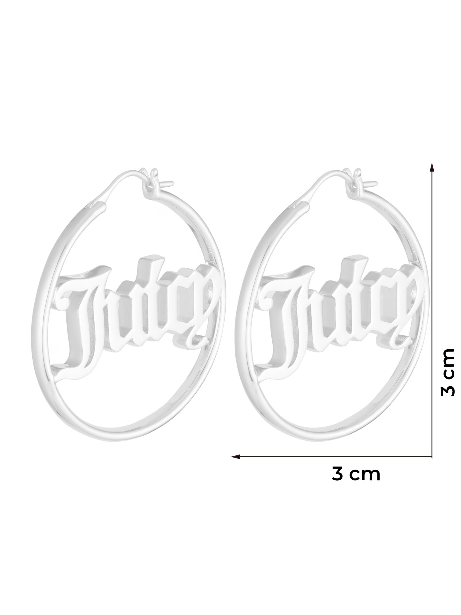 Juicy Couture Cercei argintiu - Pled.ro