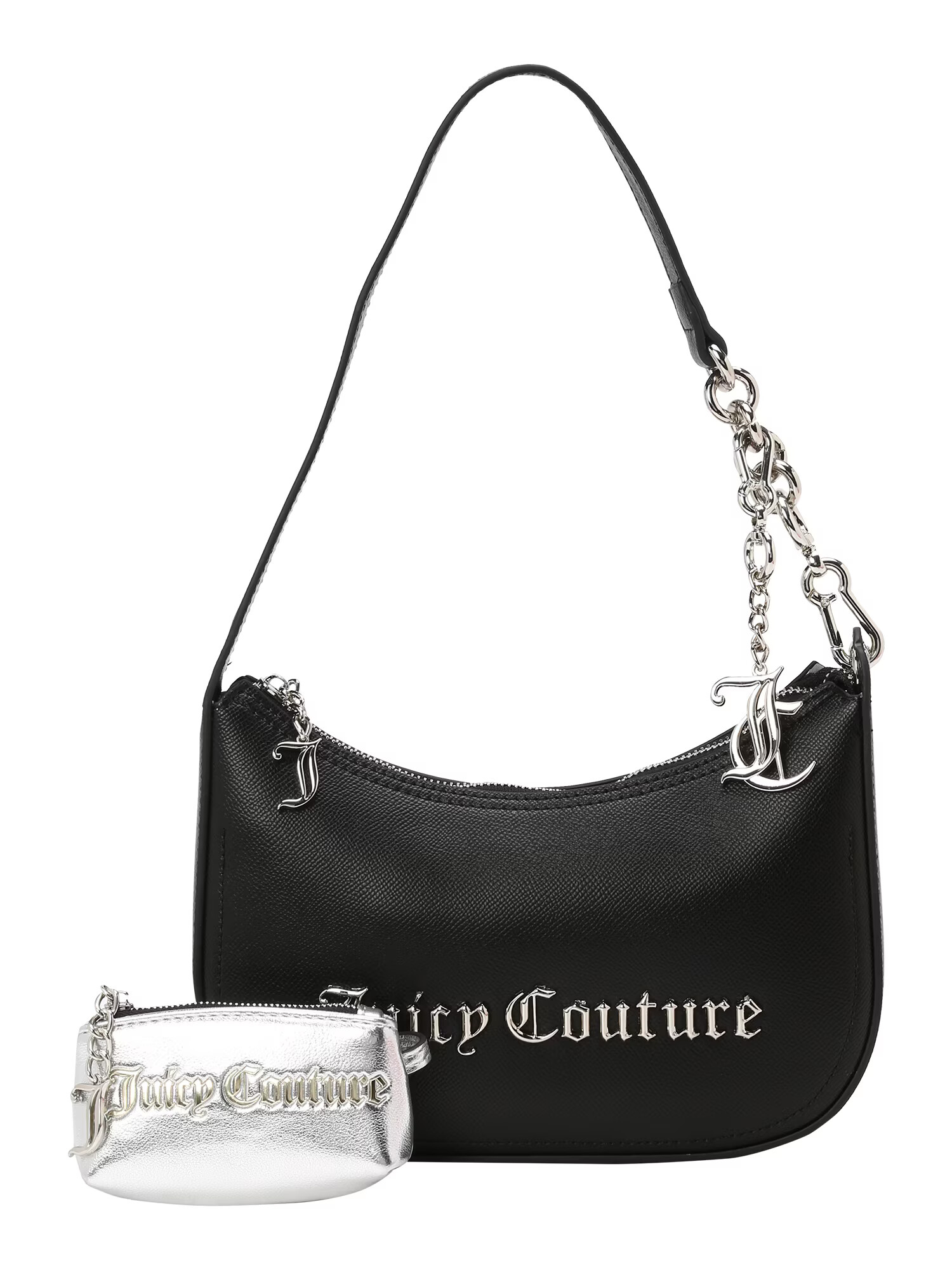 Juicy Couture Geantă de umăr 'Jasmine' negru / argintiu - Pled.ro