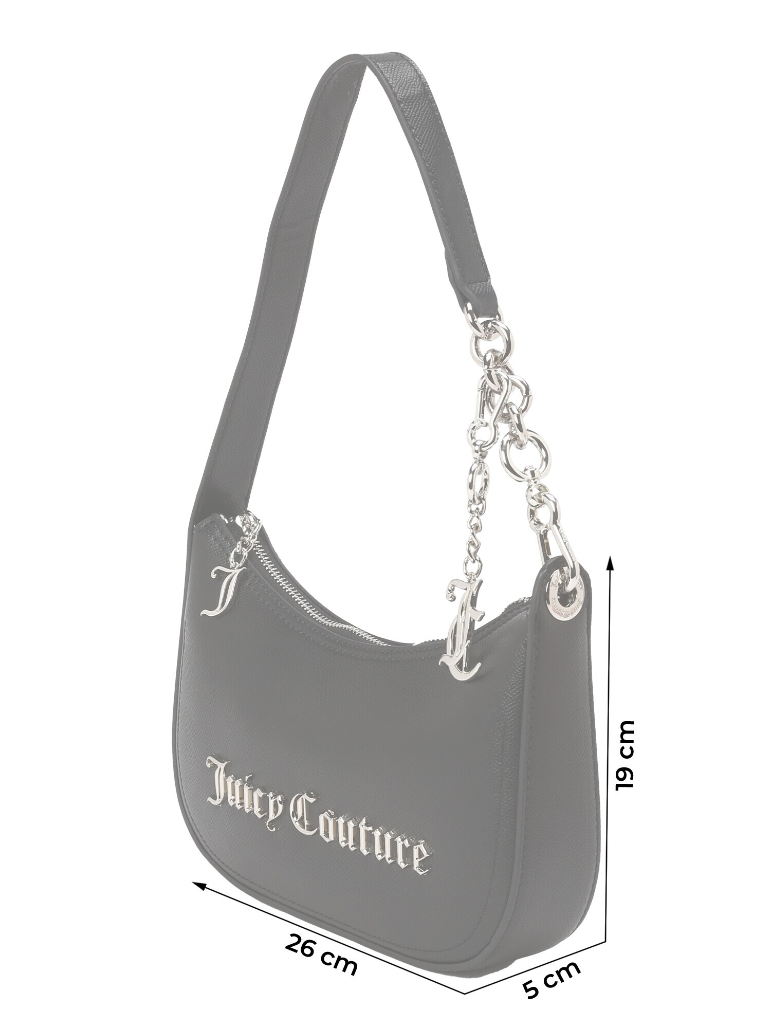 Juicy Couture Geantă de umăr 'Jasmine' negru / argintiu - Pled.ro