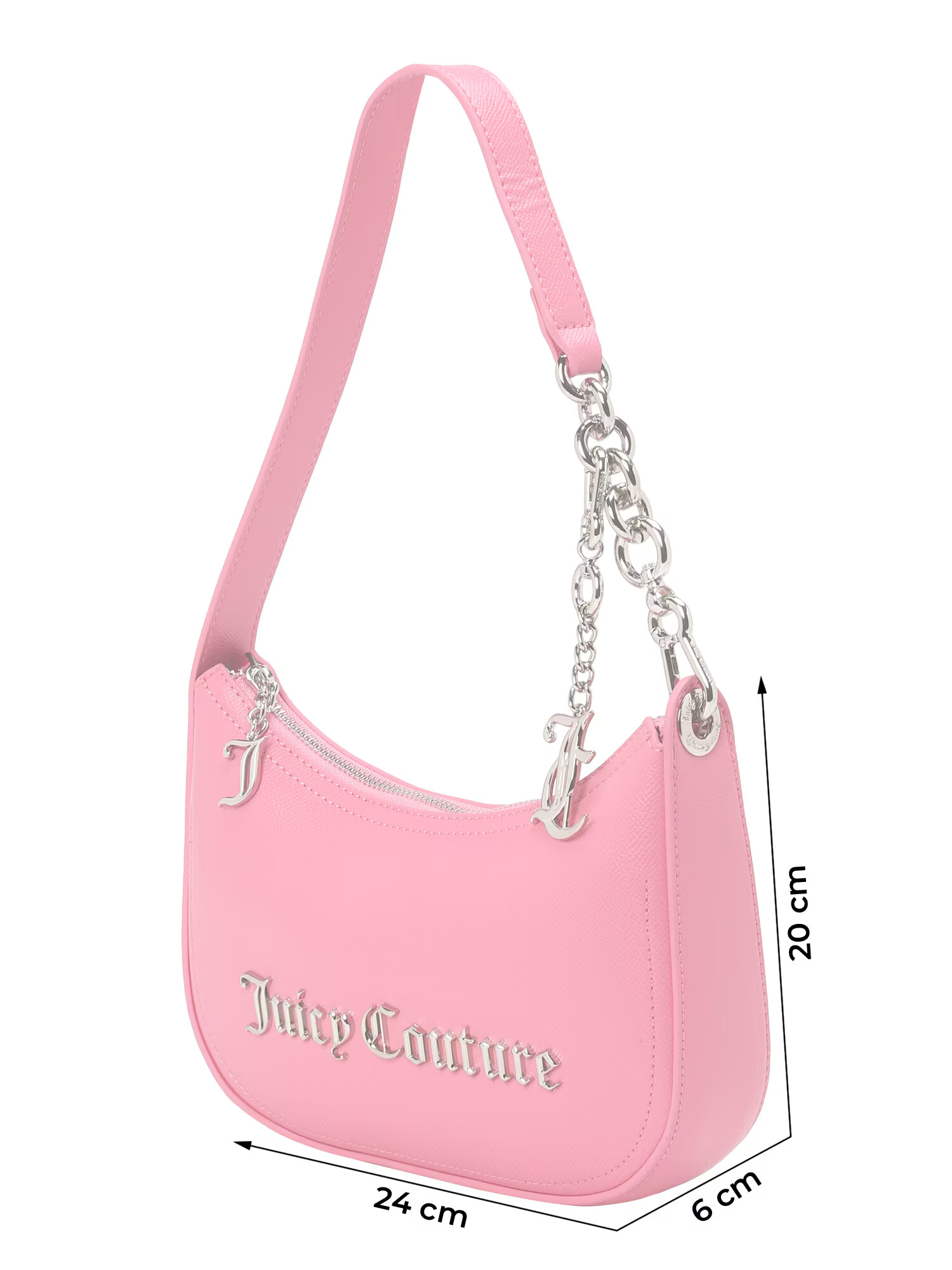 Juicy Couture Geantă de umăr 'Jasmine' roz / argintiu - Pled.ro