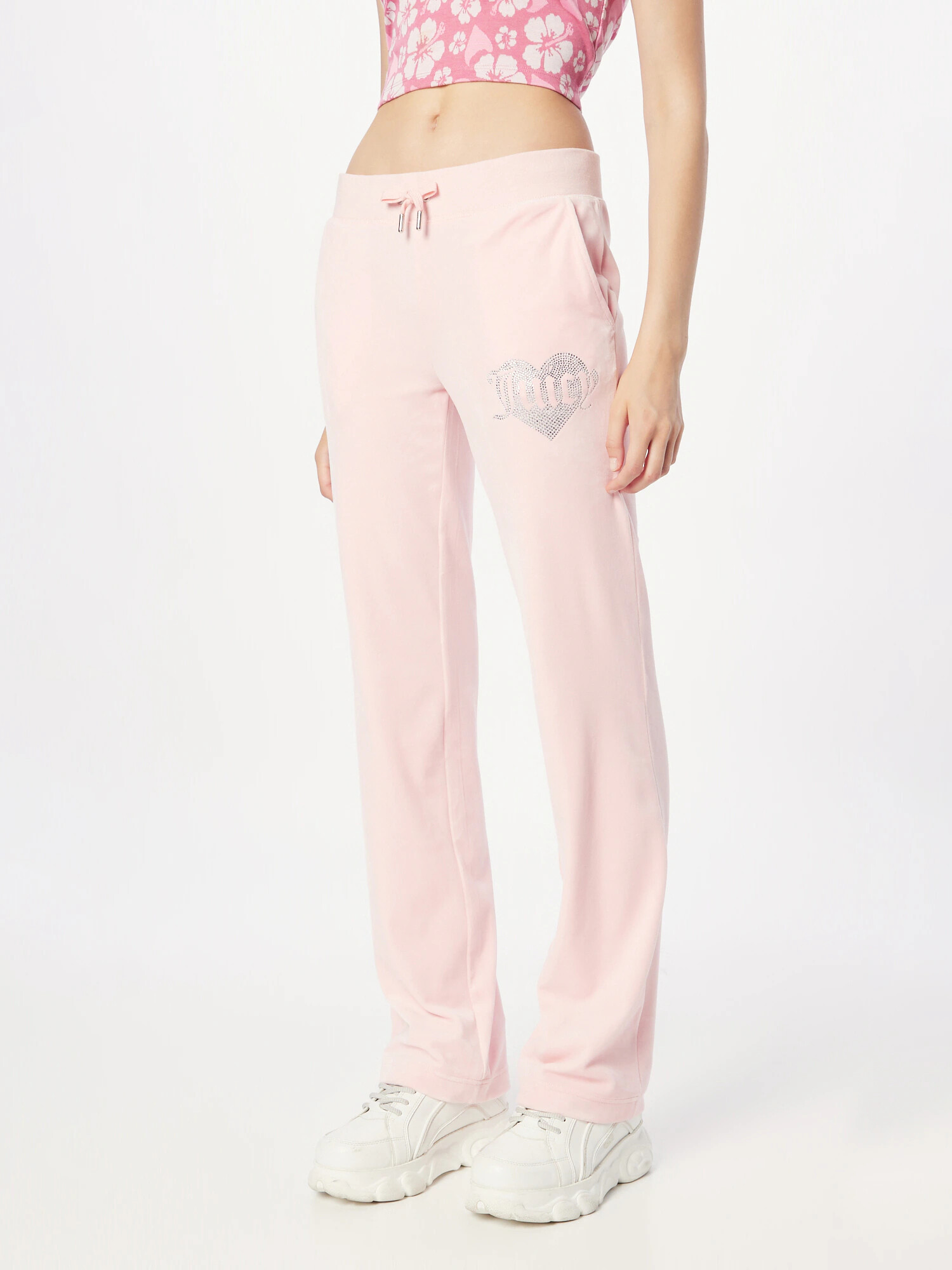 Juicy Couture Pantaloni 'DEL RAY' roz / transparent - Pled.ro