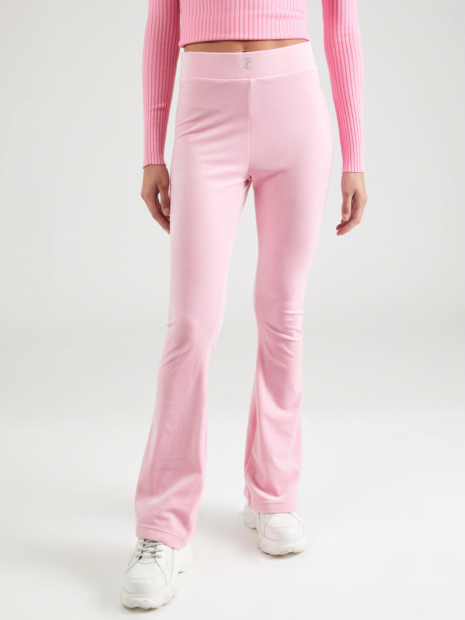 Juicy Couture Pantaloni 'FREYA' gri argintiu / roz - Pled.ro