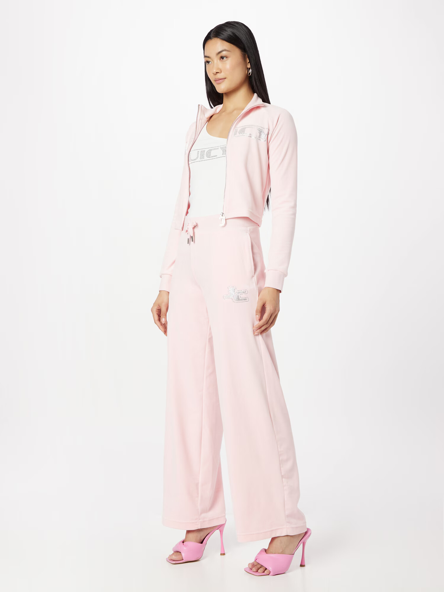 Juicy Couture Pantaloni 'JERRY' rosé / transparent - Pled.ro