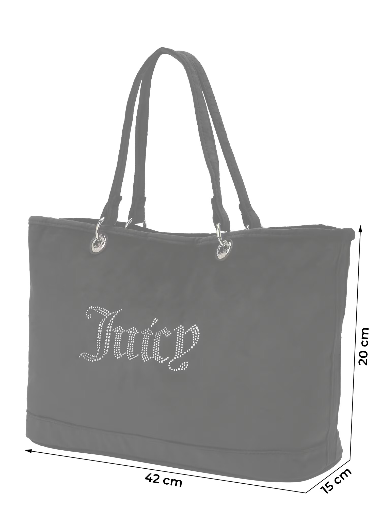 Juicy Couture Plase de cumpărături 'Kimberly' negru / argintiu - Pled.ro