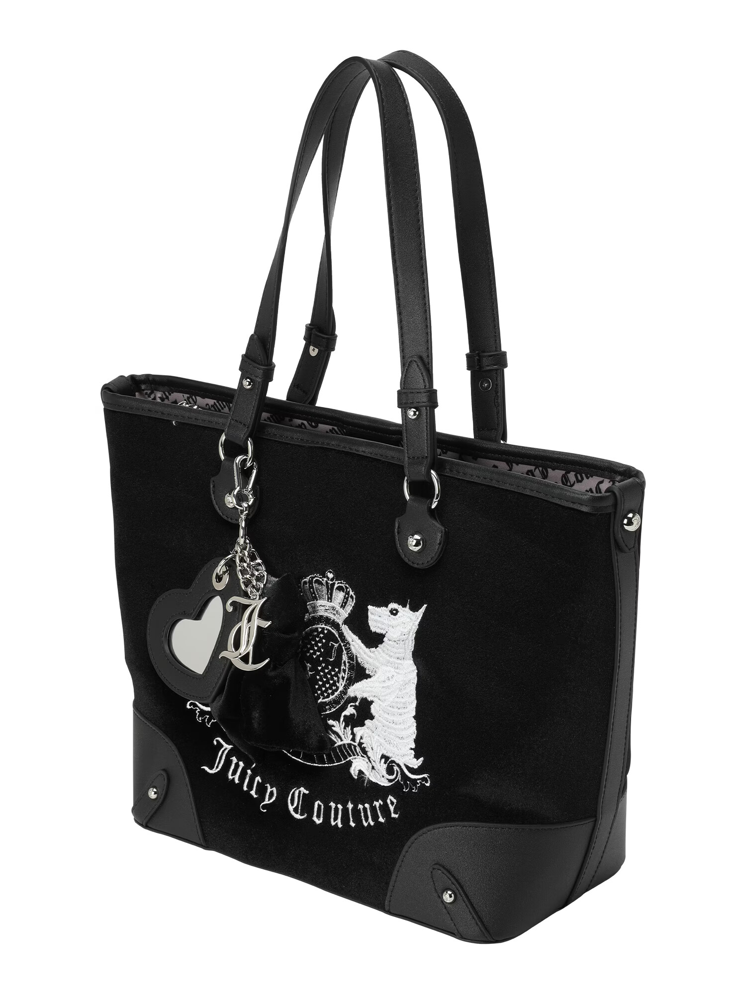 Juicy Couture Plase de cumpărături negru / argintiu / alb - Pled.ro