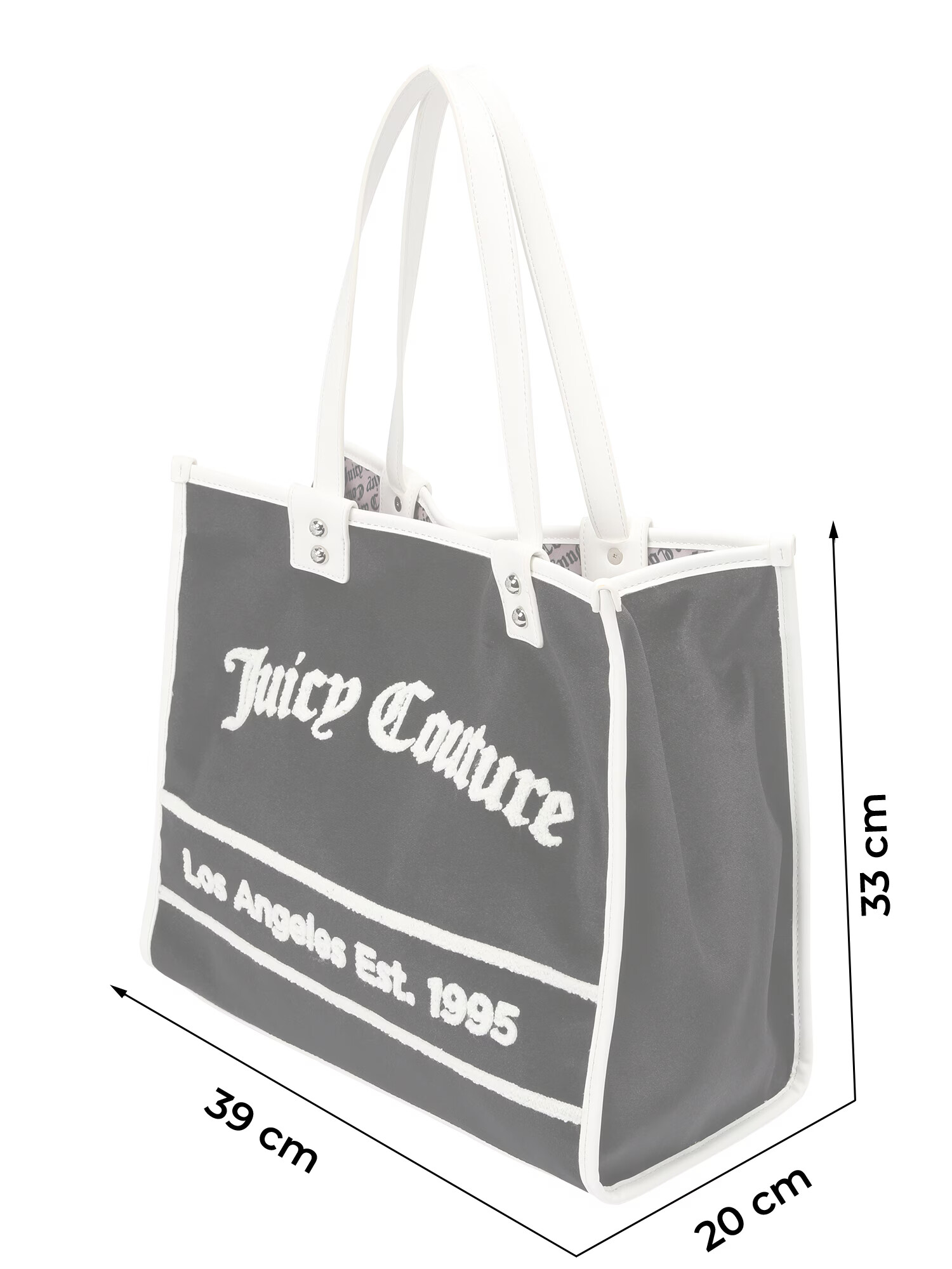 Juicy Couture Plase de cumpărături 'Rosmarie' negru / alb - Pled.ro