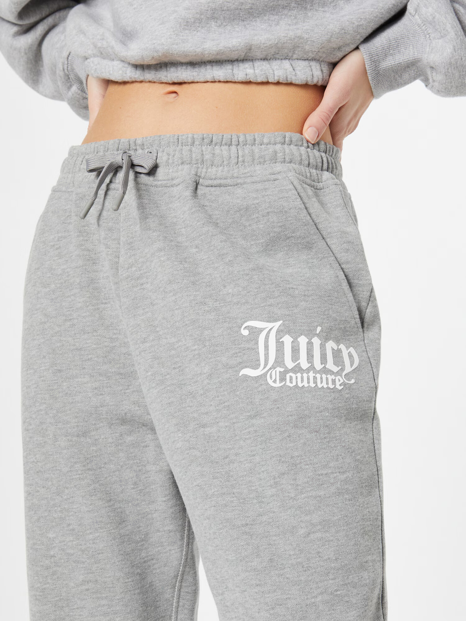 Juicy Couture Sport Pantaloni sport gri / alb - Pled.ro