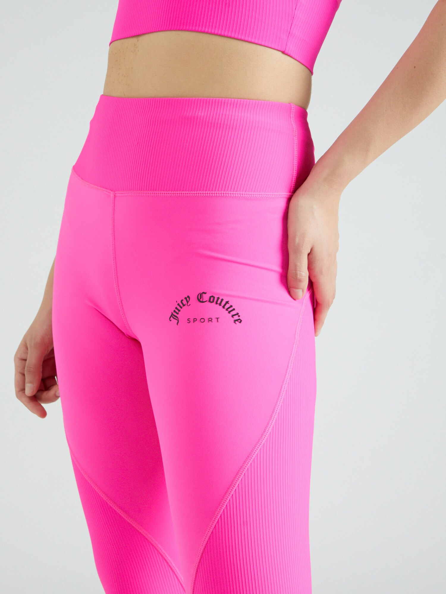 Juicy Couture Sport Pantaloni sport 'LORRAINE' roz / negru - Pled.ro