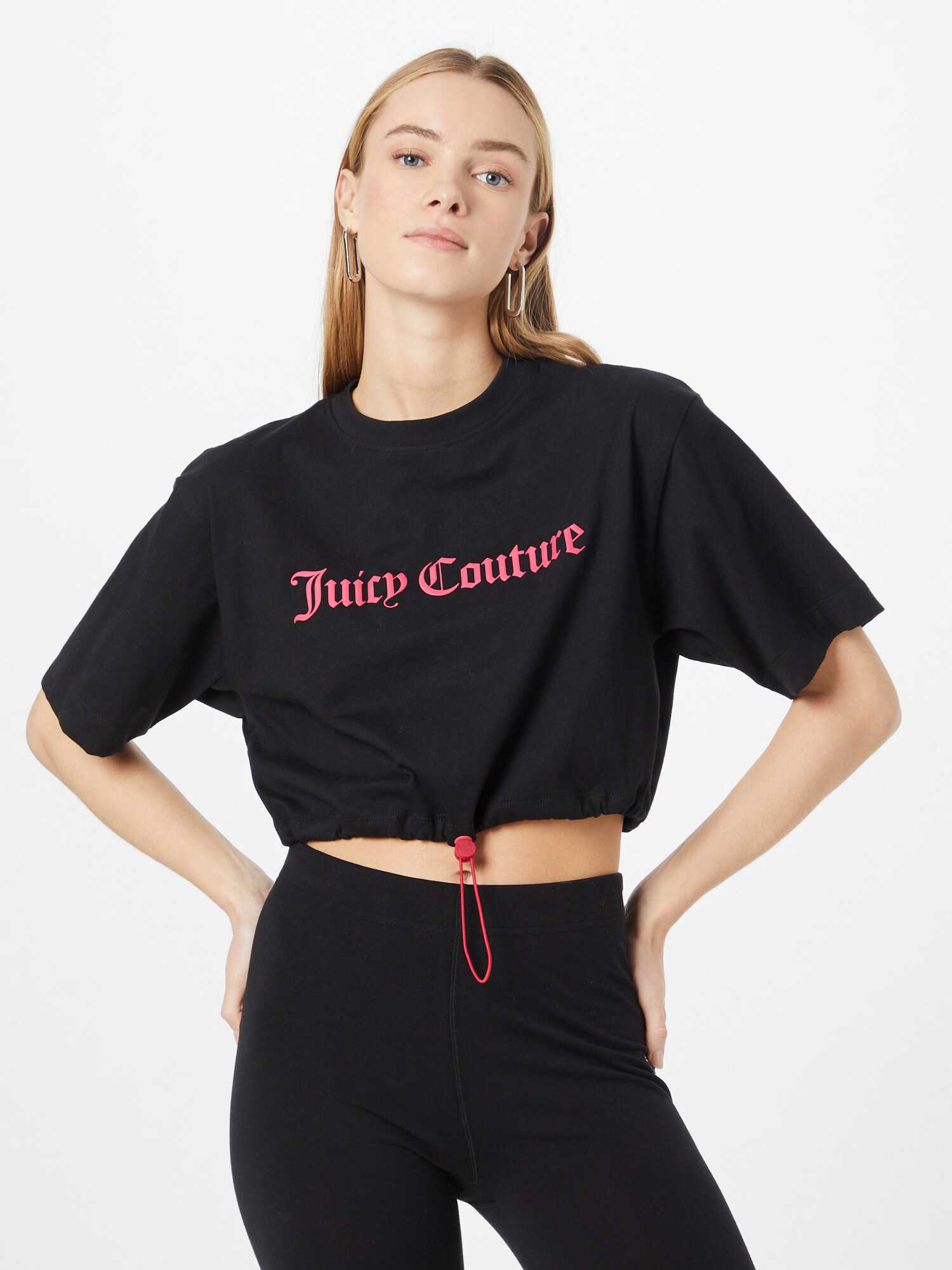 Juicy Couture Sport Tricou funcțional fucsia / negru - Pled.ro