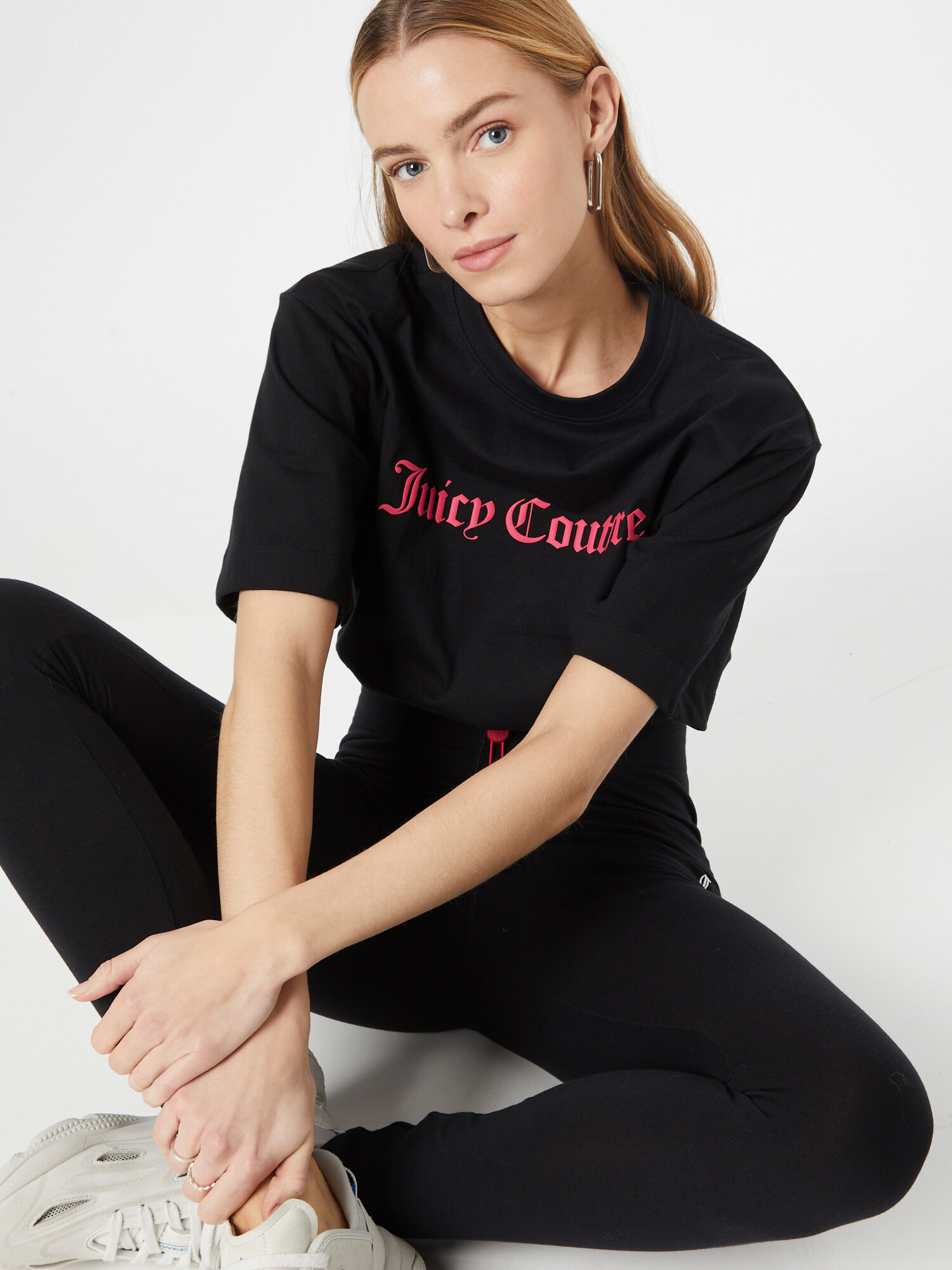 Juicy Couture Sport Tricou funcțional fucsia / negru - Pled.ro