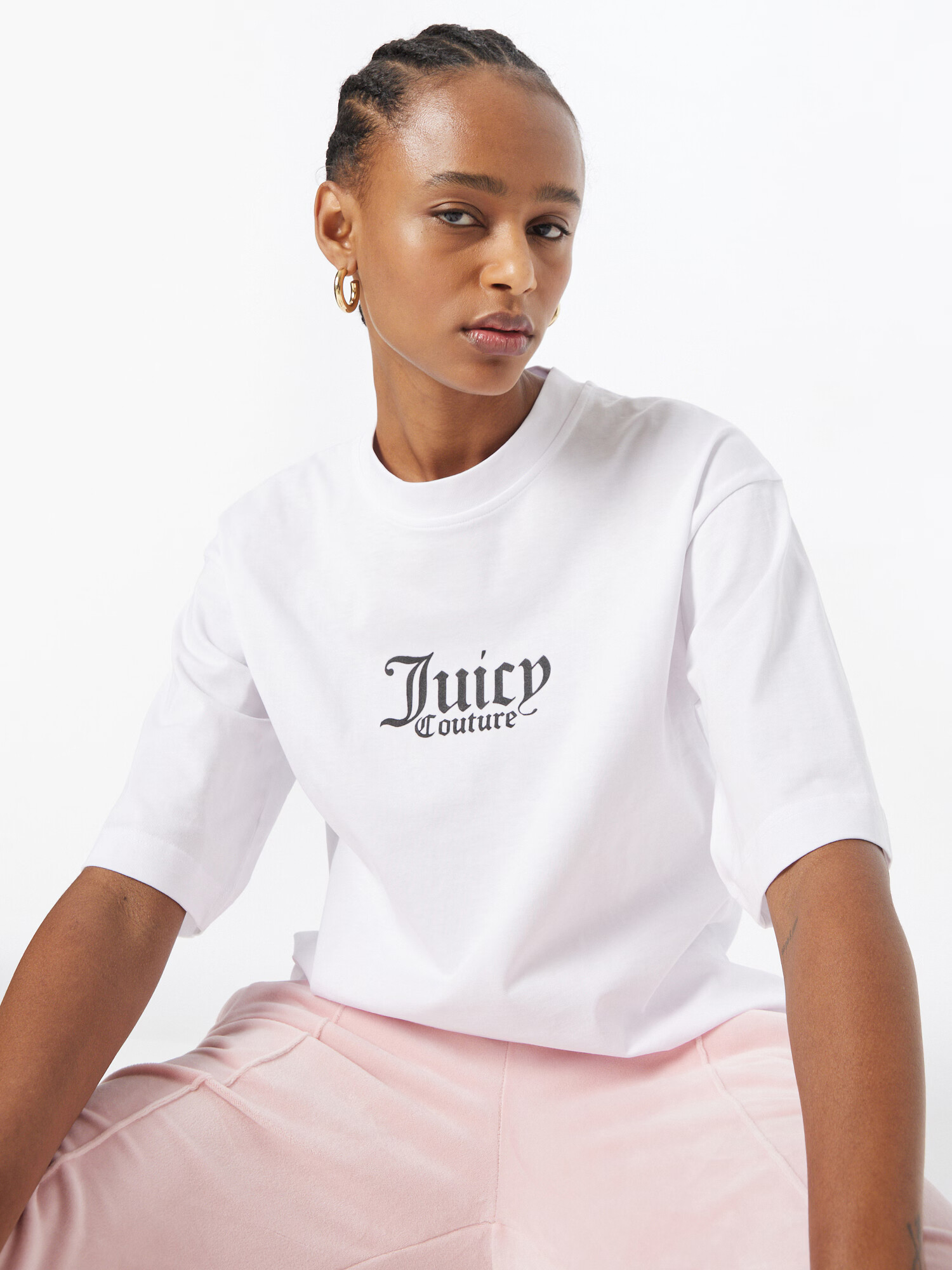 Juicy Couture Sport Tricou funcțional negru / alb - Pled.ro