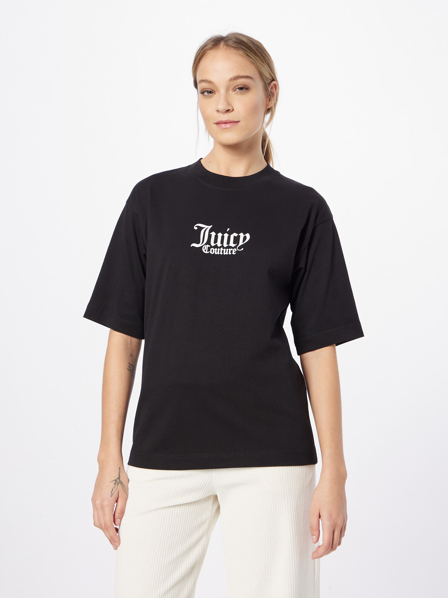 Juicy Couture Sport Tricou funcțional negru / alb - Pled.ro