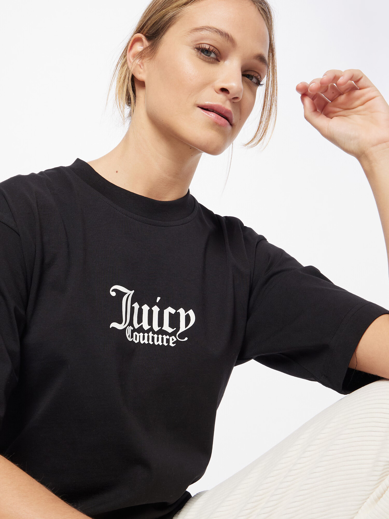 Juicy Couture Sport Tricou funcțional negru / alb - Pled.ro