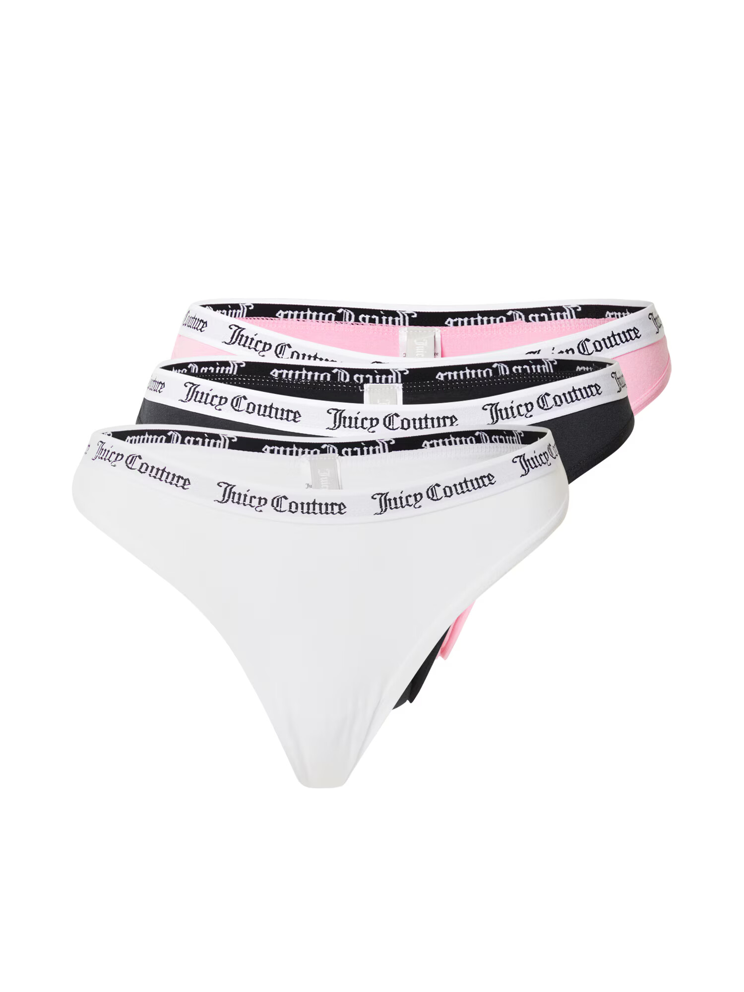 Juicy Couture Tanga 'DANA' roz deschis / negru / alb - Pled.ro