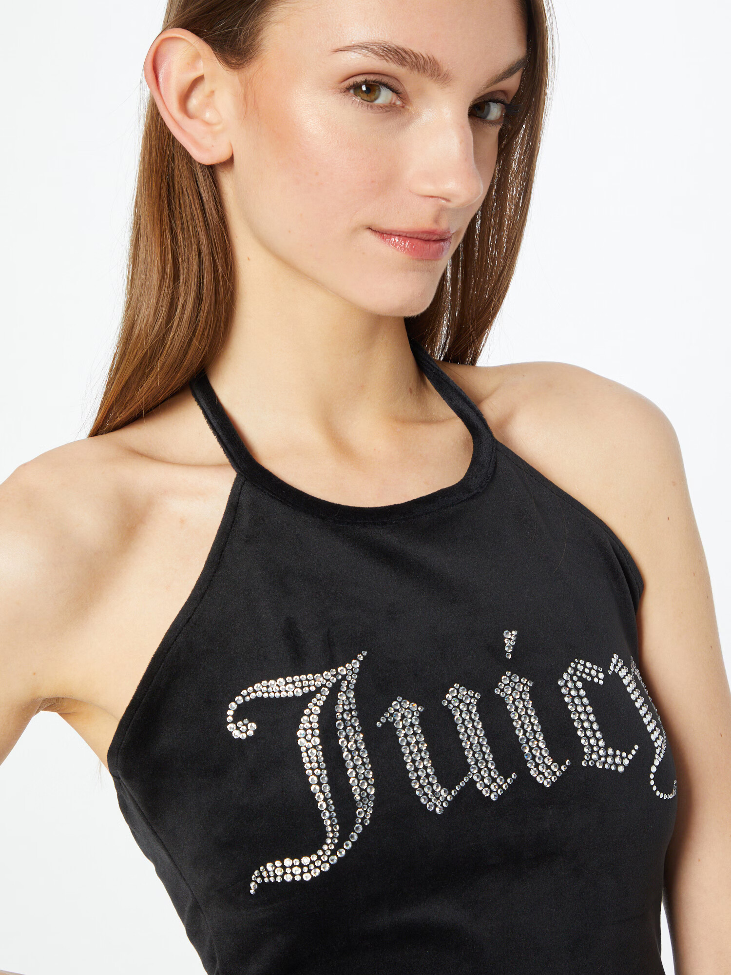 Juicy Couture Top negru / argintiu - Pled.ro