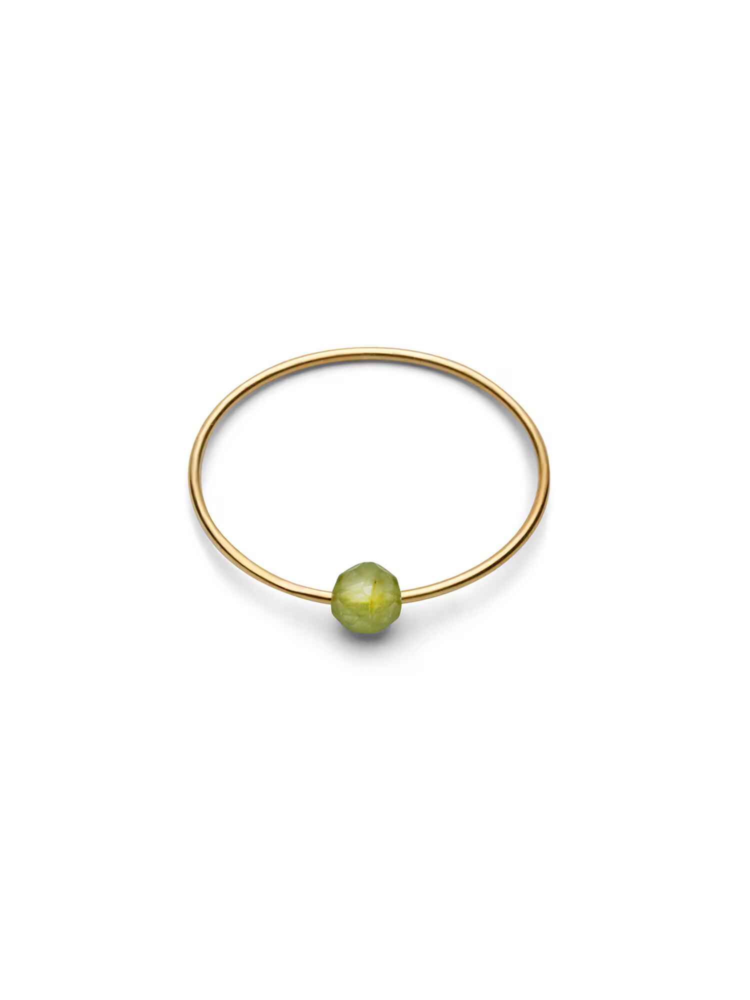 Jukserei Inele 'Birthstone August - Peridot' auriu / verde stuf - Pled.ro