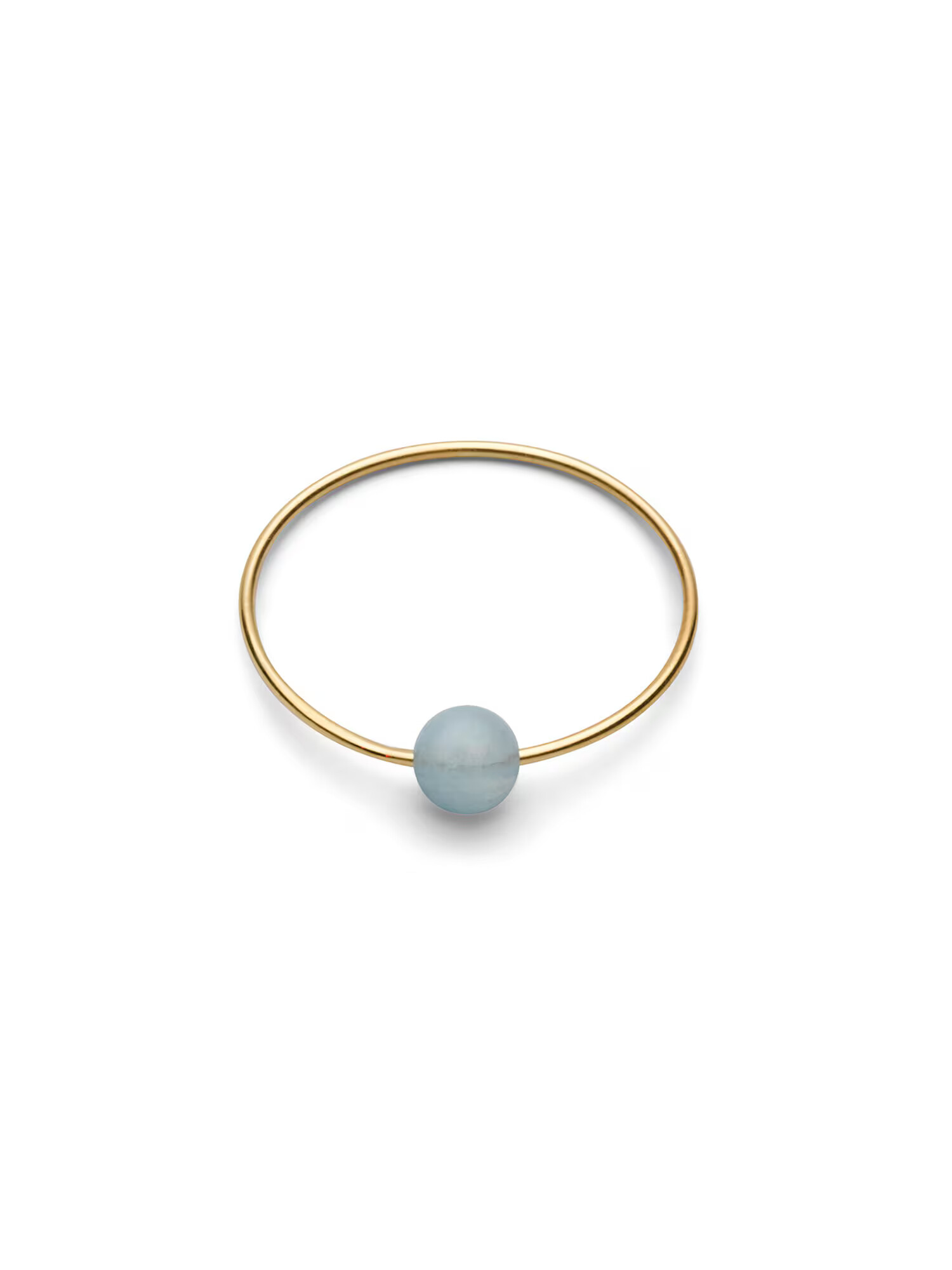 Jukserei Inele 'Birthstone March - Aquamarine' auriu / gri fumuriu - Pled.ro