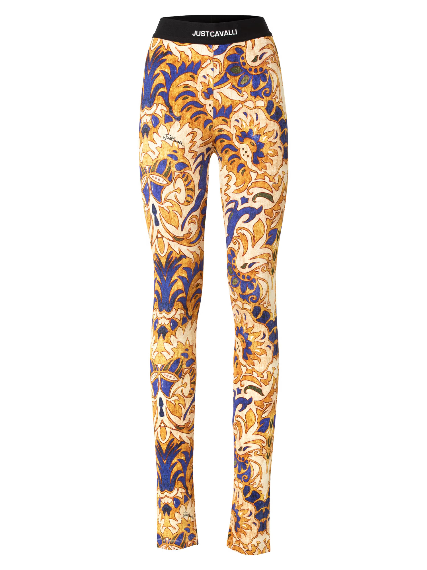 Just Cavalli Leggings bej / albastru / auriu / negru - Pled.ro