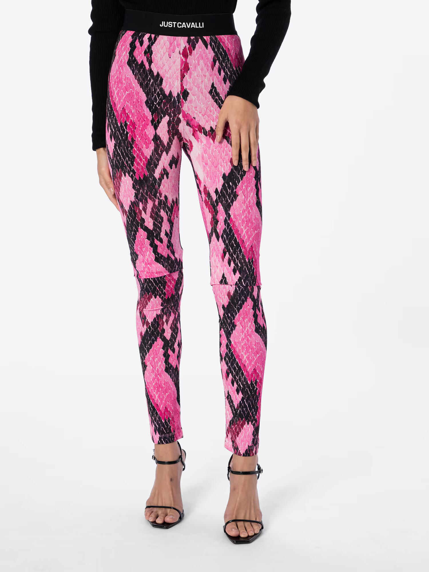 Just Cavalli Leggings mai multe culori / fucsia - Pled.ro