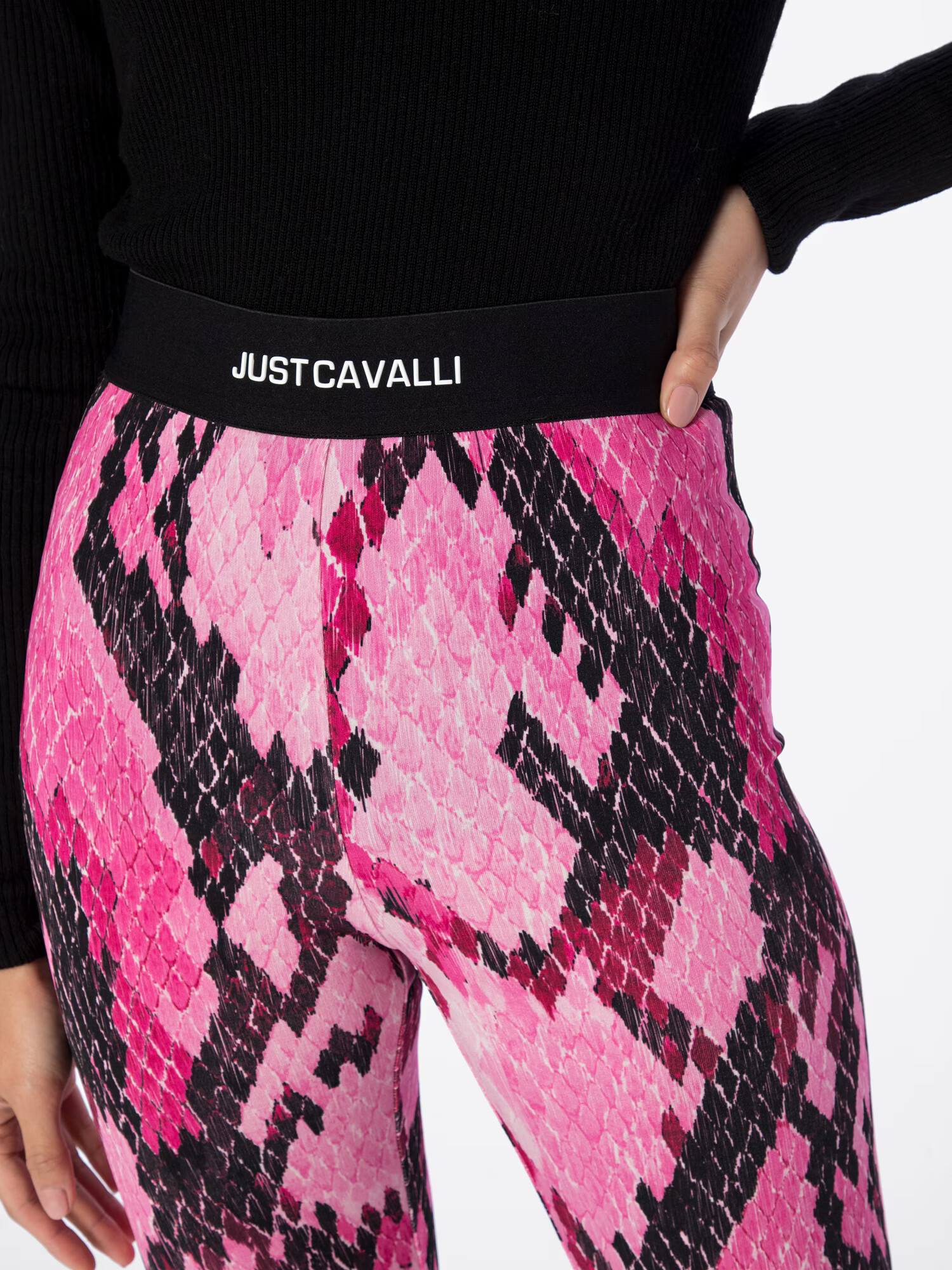 Just Cavalli Leggings mai multe culori / fucsia - Pled.ro