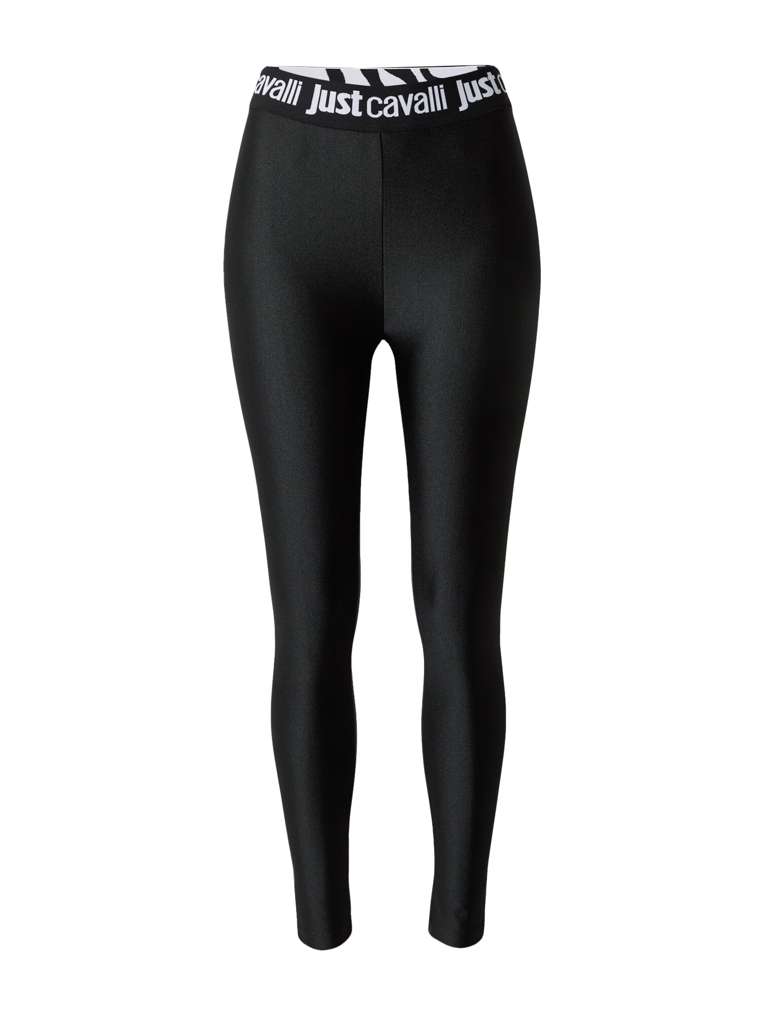 Just Cavalli Leggings negru / alb - Pled.ro