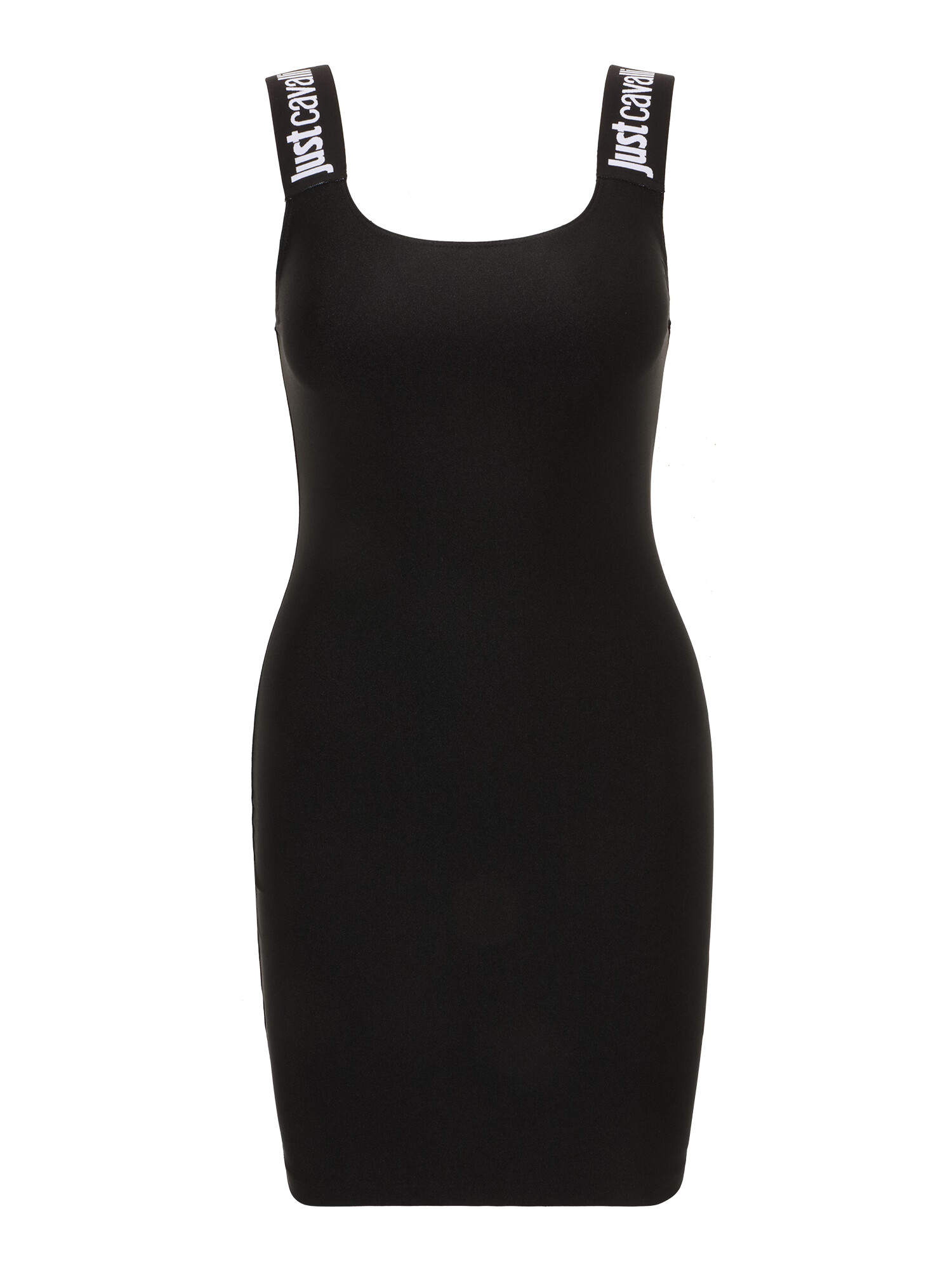 Just Cavalli Rochie negru / alb - Pled.ro